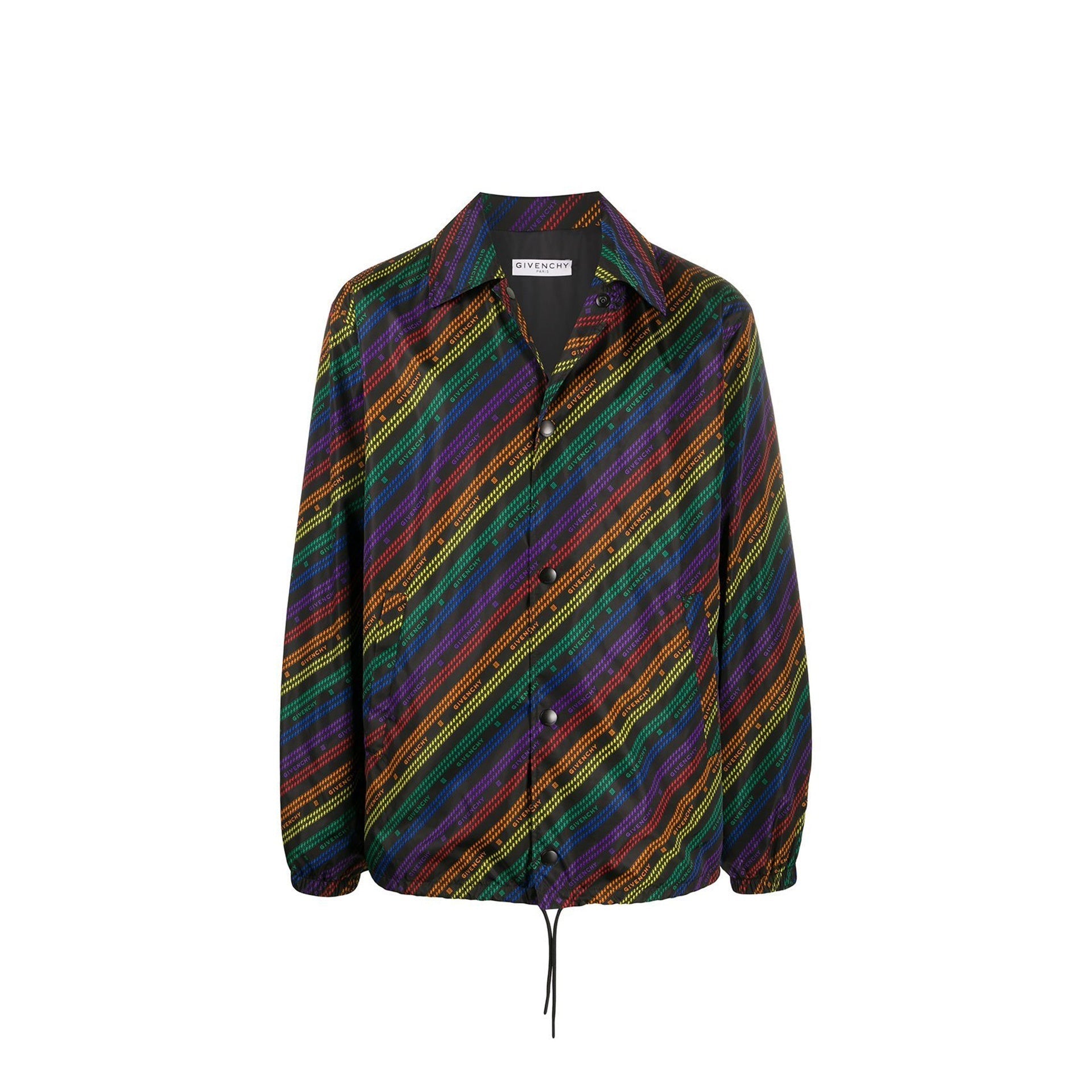 Givenchy Rainbow Chain Nylon Jacket Men GIVENCHY