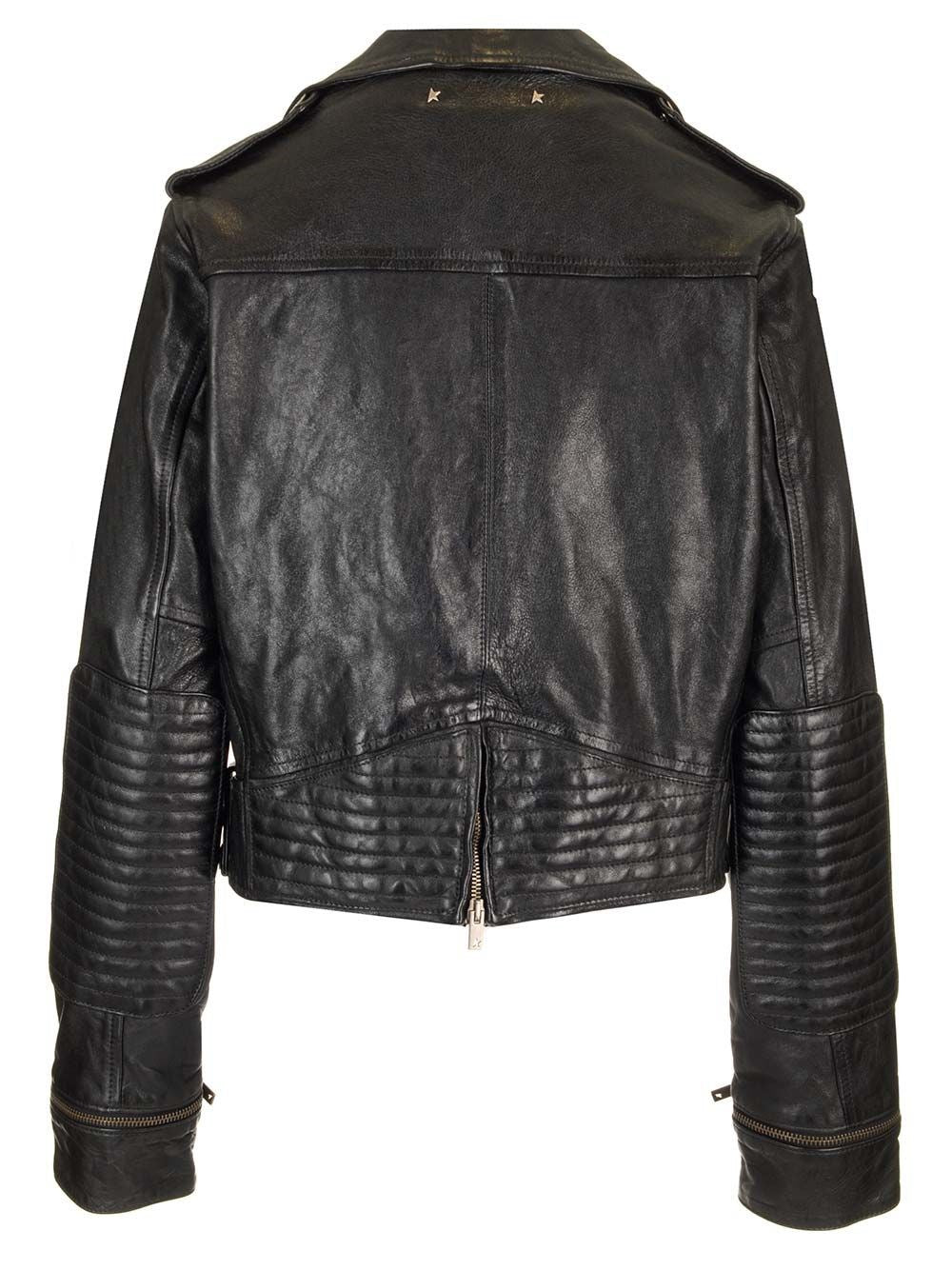 Golden Goose Women Leather Biker Jacket GOLDEN GOOSE