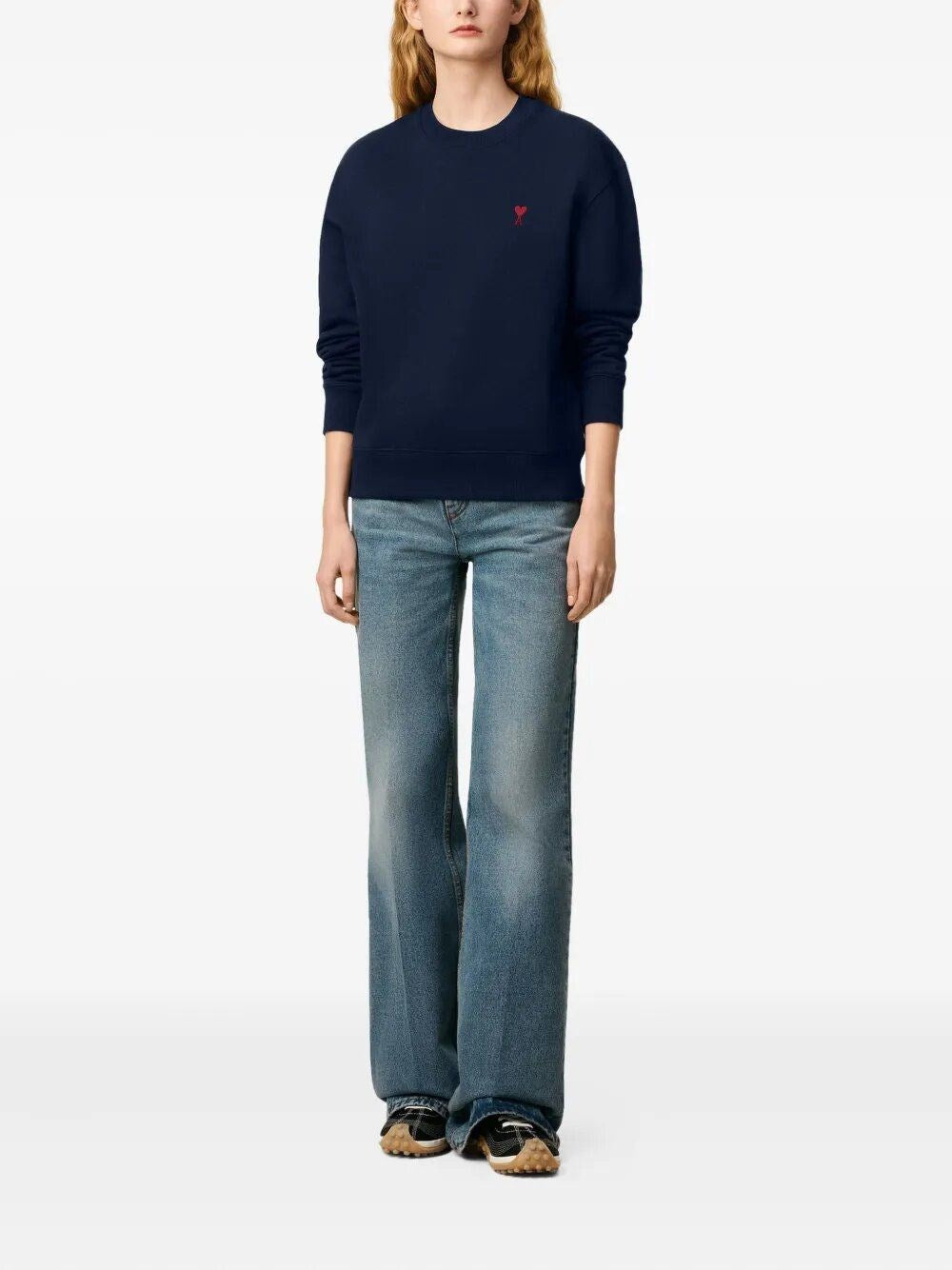 Ami Women Ribbed Sweatshirt AMI PARIS