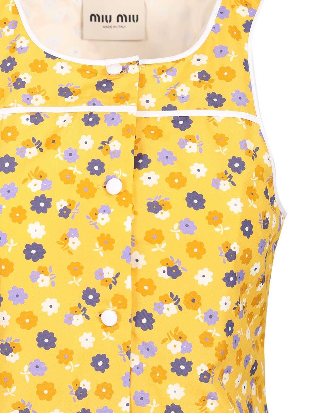 Miu Miu Women Poplin Dress MIU MIU