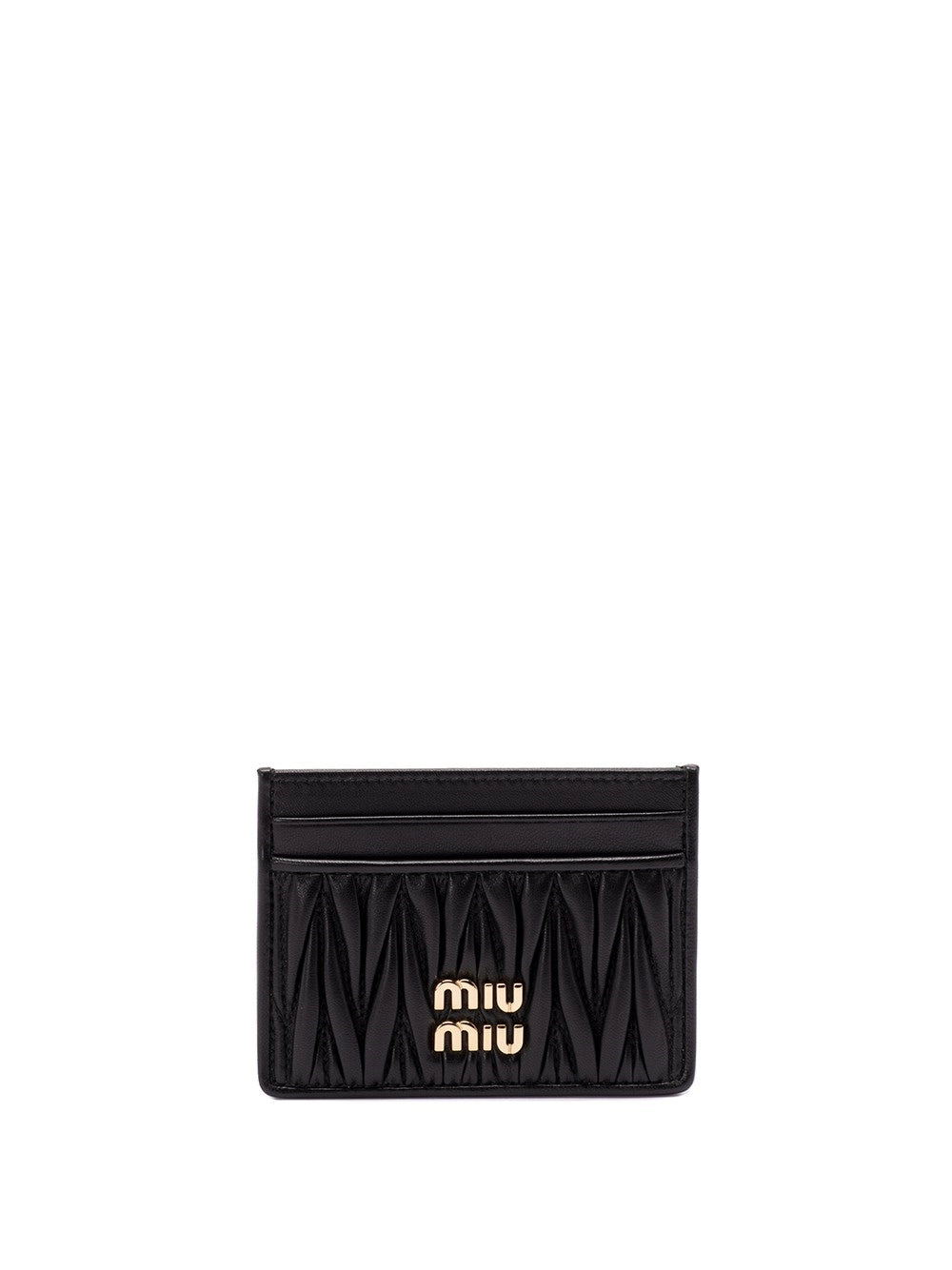 Miu Miu Women Matelassé Leather Card Holder MIU MIU