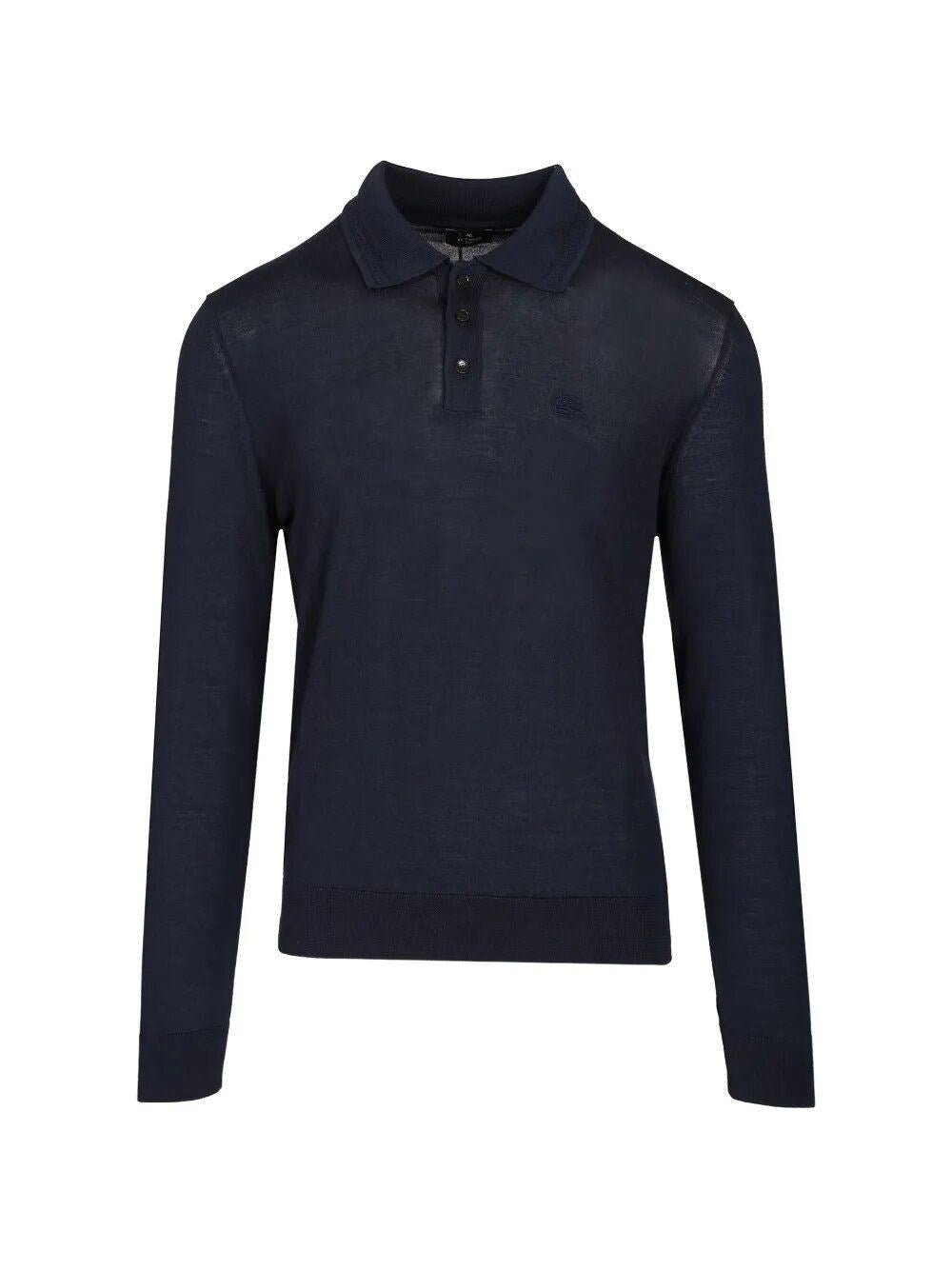 Etro Men Wool And Silk Polo Shirt