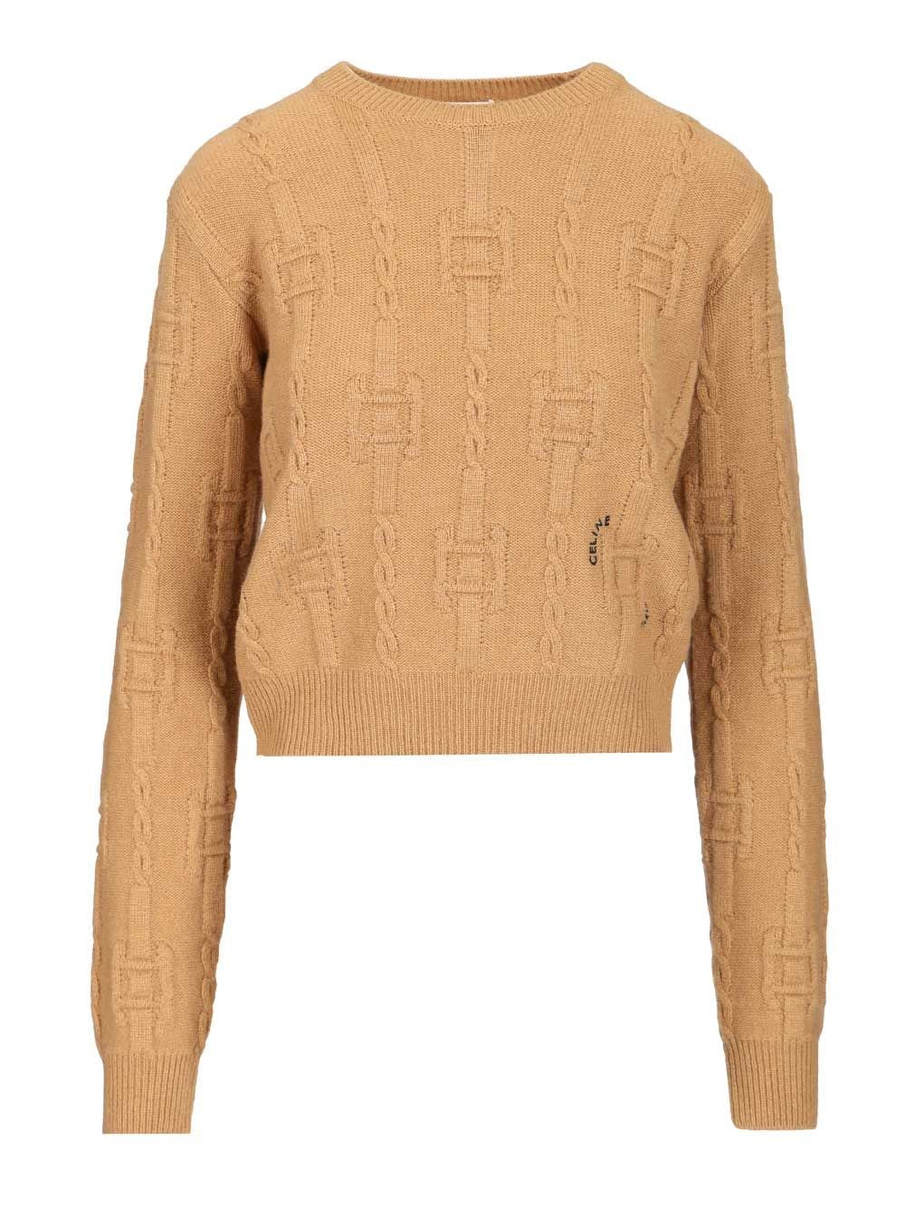 Celine Women Cashmere Crewneck Sweater