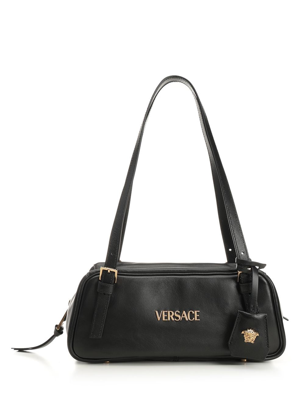 Versace Women Versace Tag Bowling Bag In Nappa Leather VERSACE