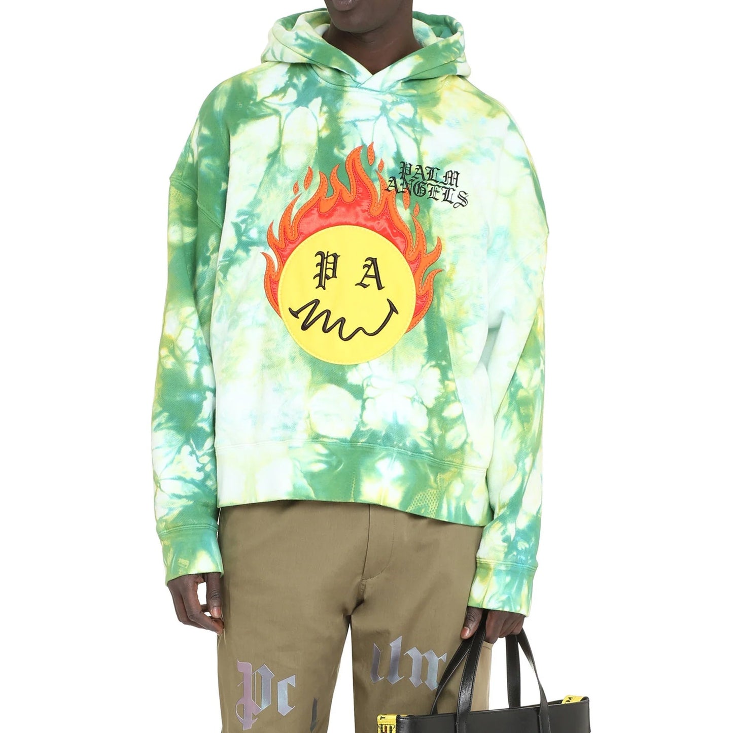 Palm Angels Hoodie Patch Sweatshirt Men PALM ANGELS