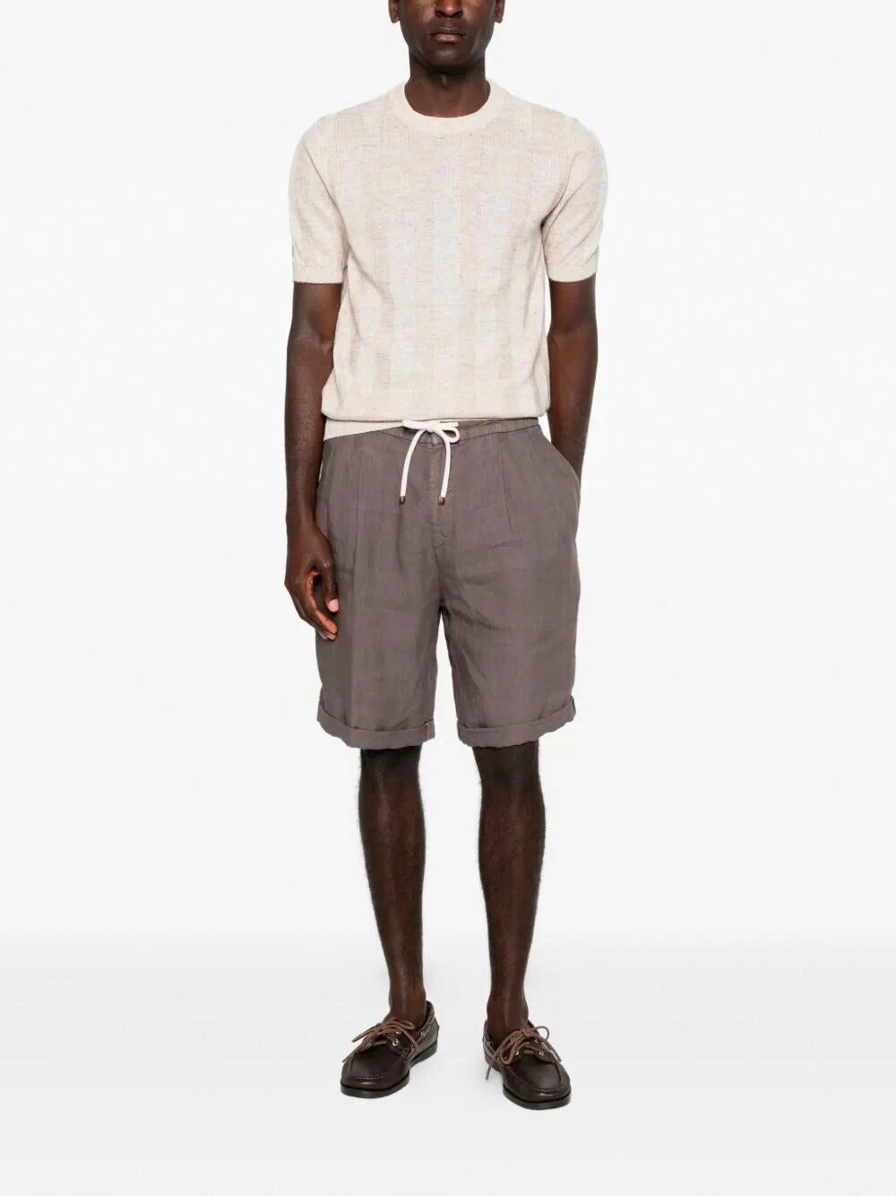 Brunello Cucinelli Men Short Sleeve Sweater