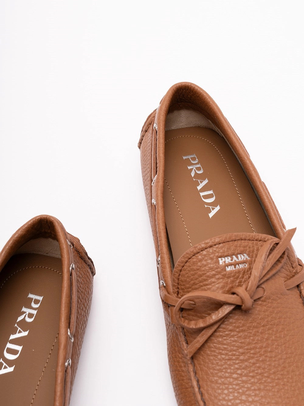 Prada Men Leather `Driver` Loafers PRADA