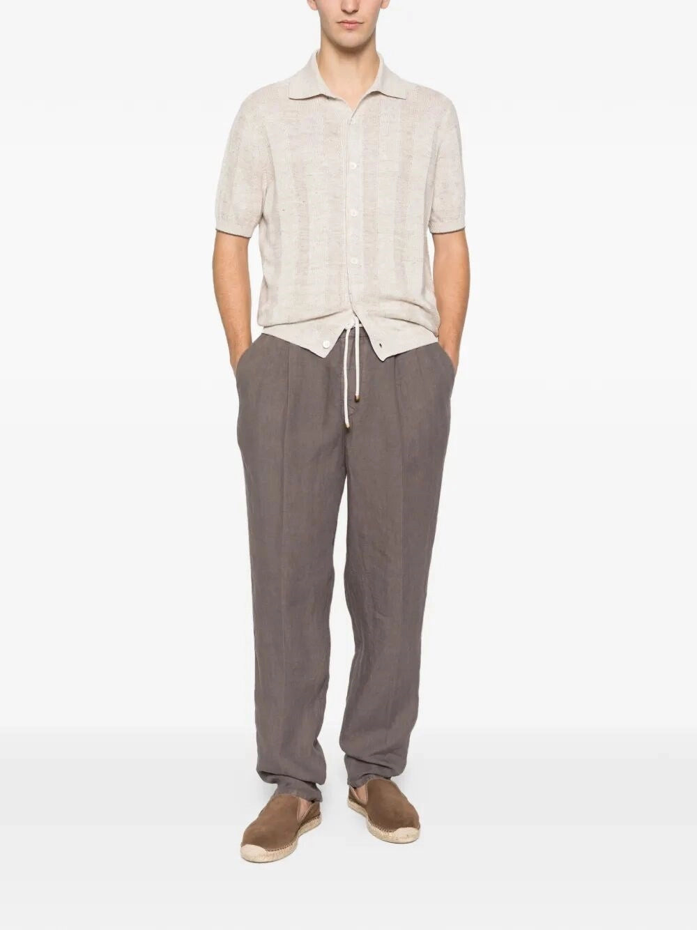 Brunello Cucinelli Men Short Sleeve Shirt BRUNELLO CUCINELLI