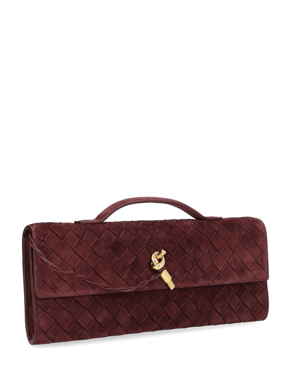 Bottega Veneta Women Andiamo Suede Clutch BOTTEGA VENETA
