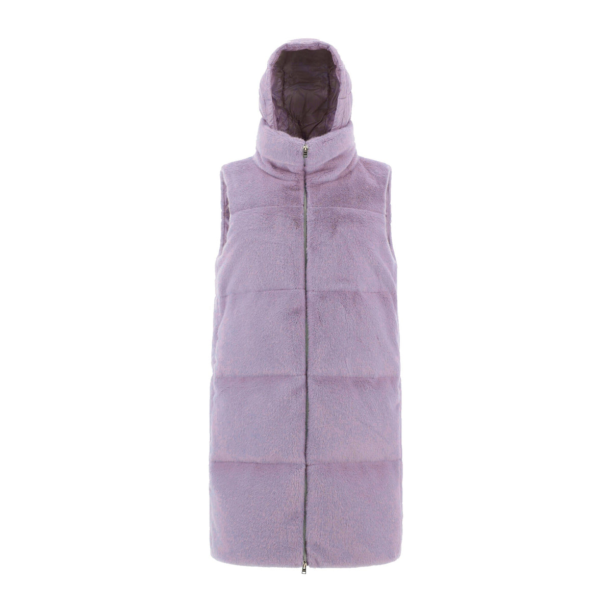 Herno Faux Fur Sleeveles Coat Women