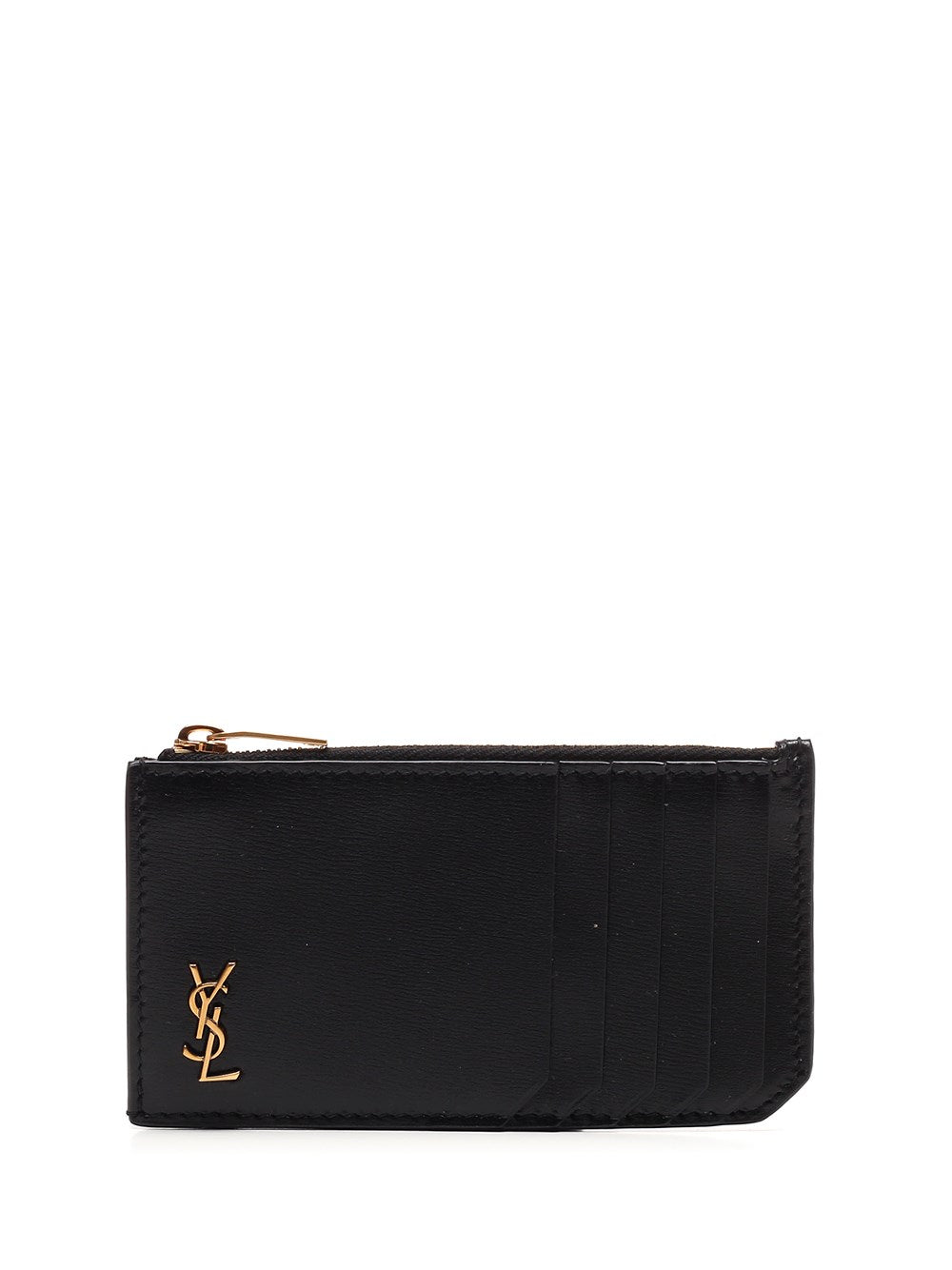 Saint Laurent Men "Fragments Tiny Cassandre" Card Holder SAINT LAURENT