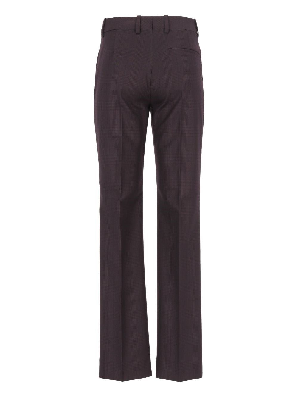 Burberry Women Checked Wool Tailored Trousers BURBERRY