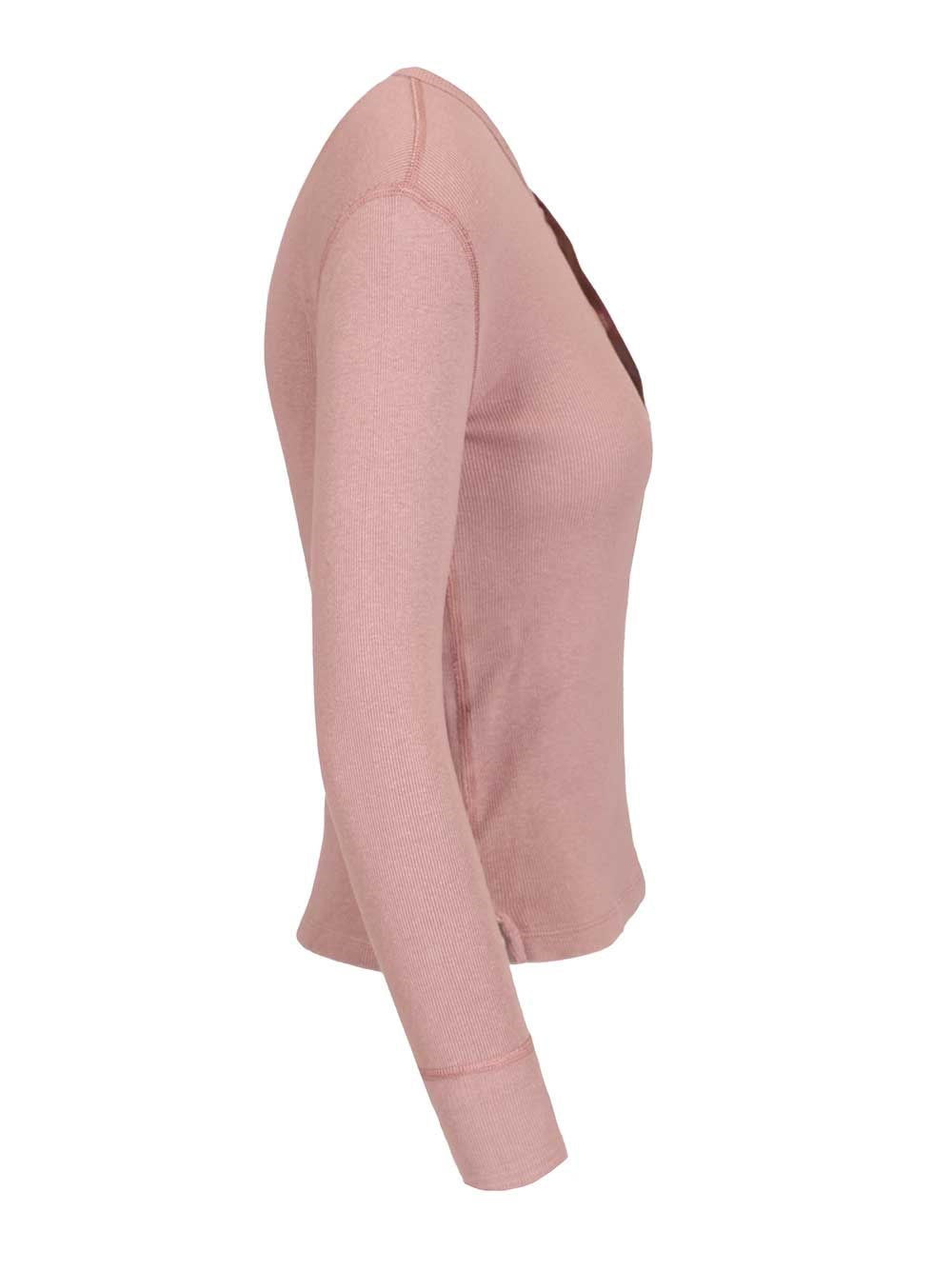 Chloe' Women Cotton Henley Shirt CHLOE