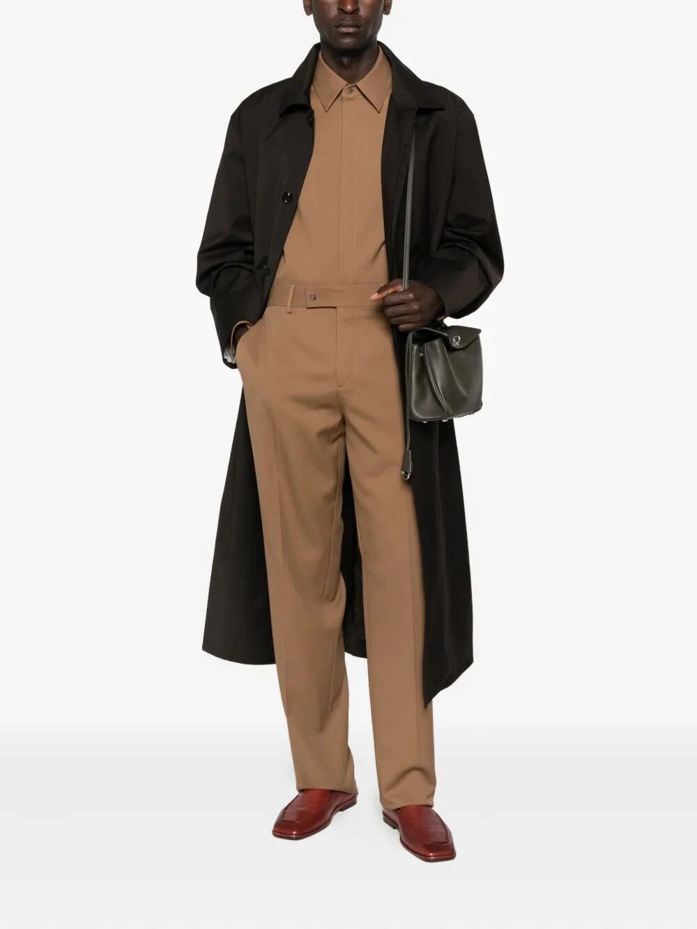 Fendi Men Wool Gabardine Shirt FENDI