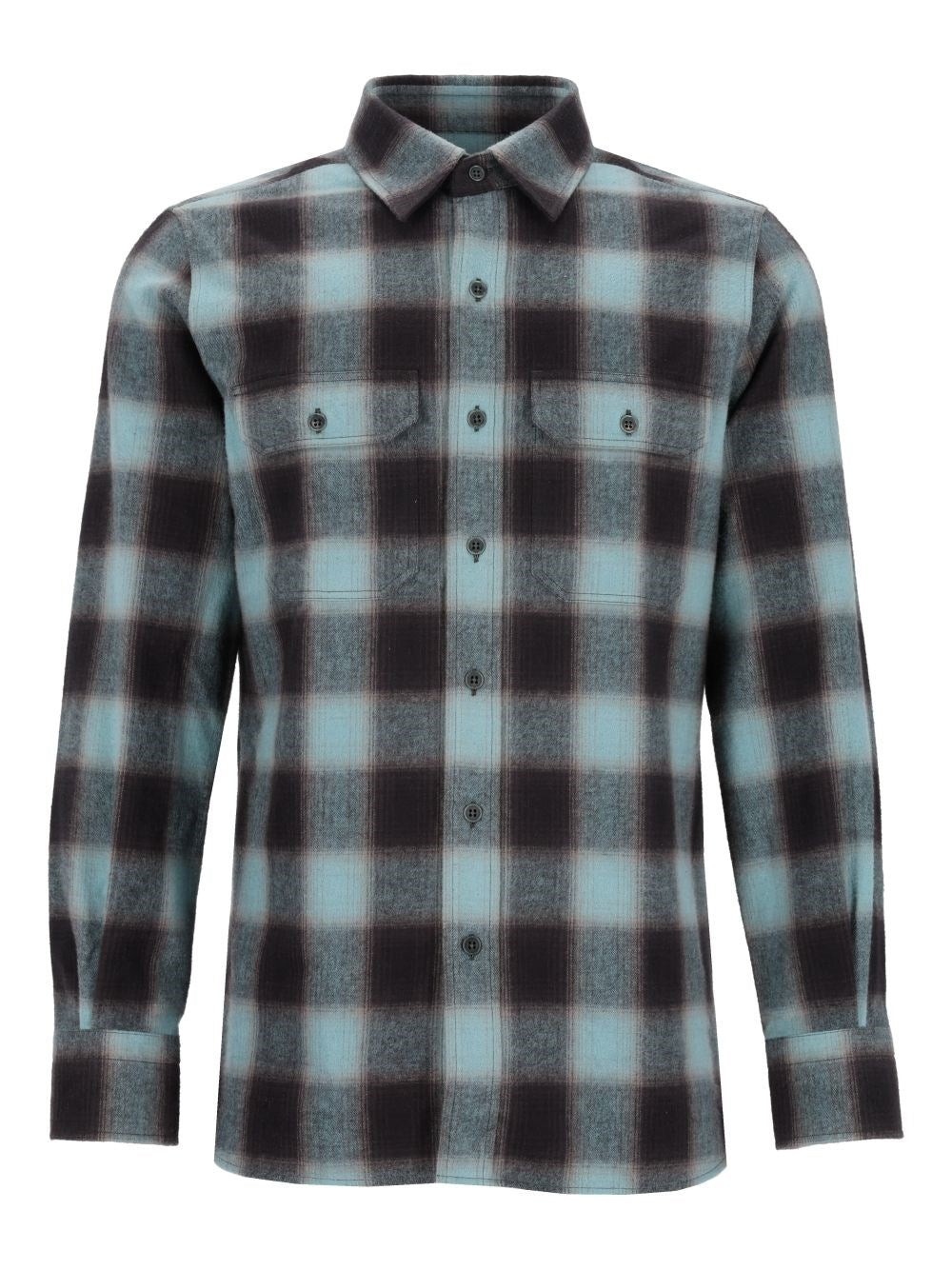 Tom Ford Men Cotton Flannel Plaid Shirt TOM FORD