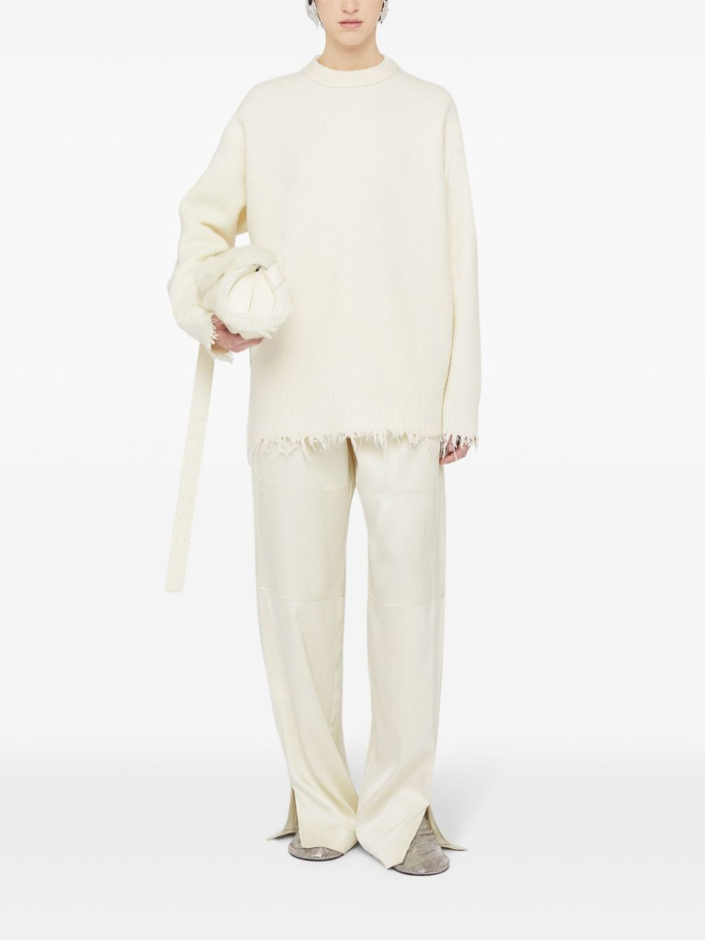 Jil Sander Women Long Sleeve Crew-Neck Sweater JIL SANDER