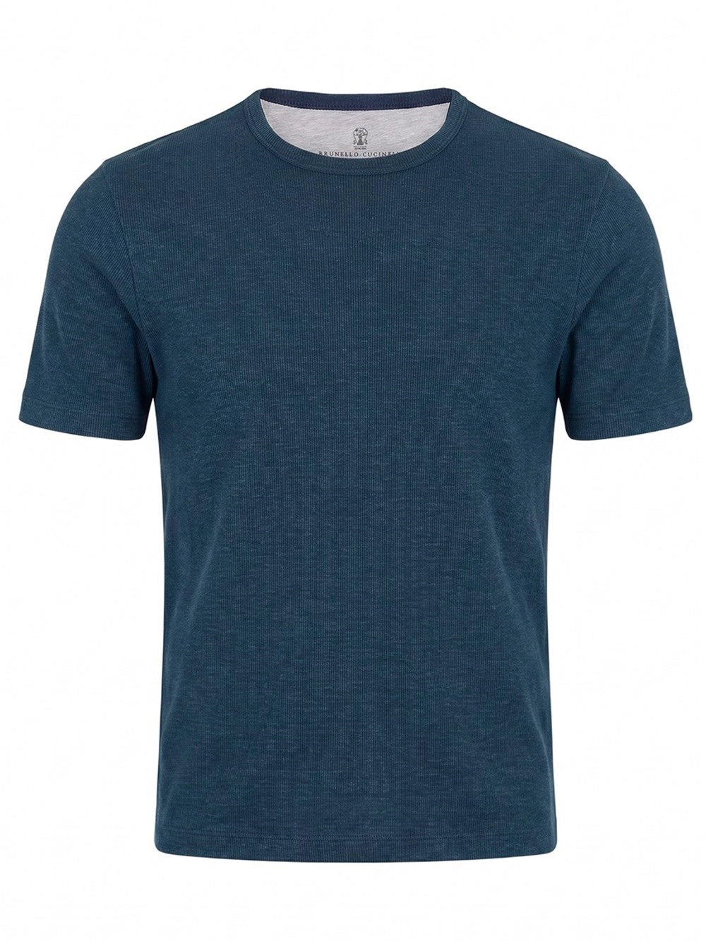 Brunello Cucinelli Men Ribbed Jersey T-Shirt BRUNELLO CUCINELLI