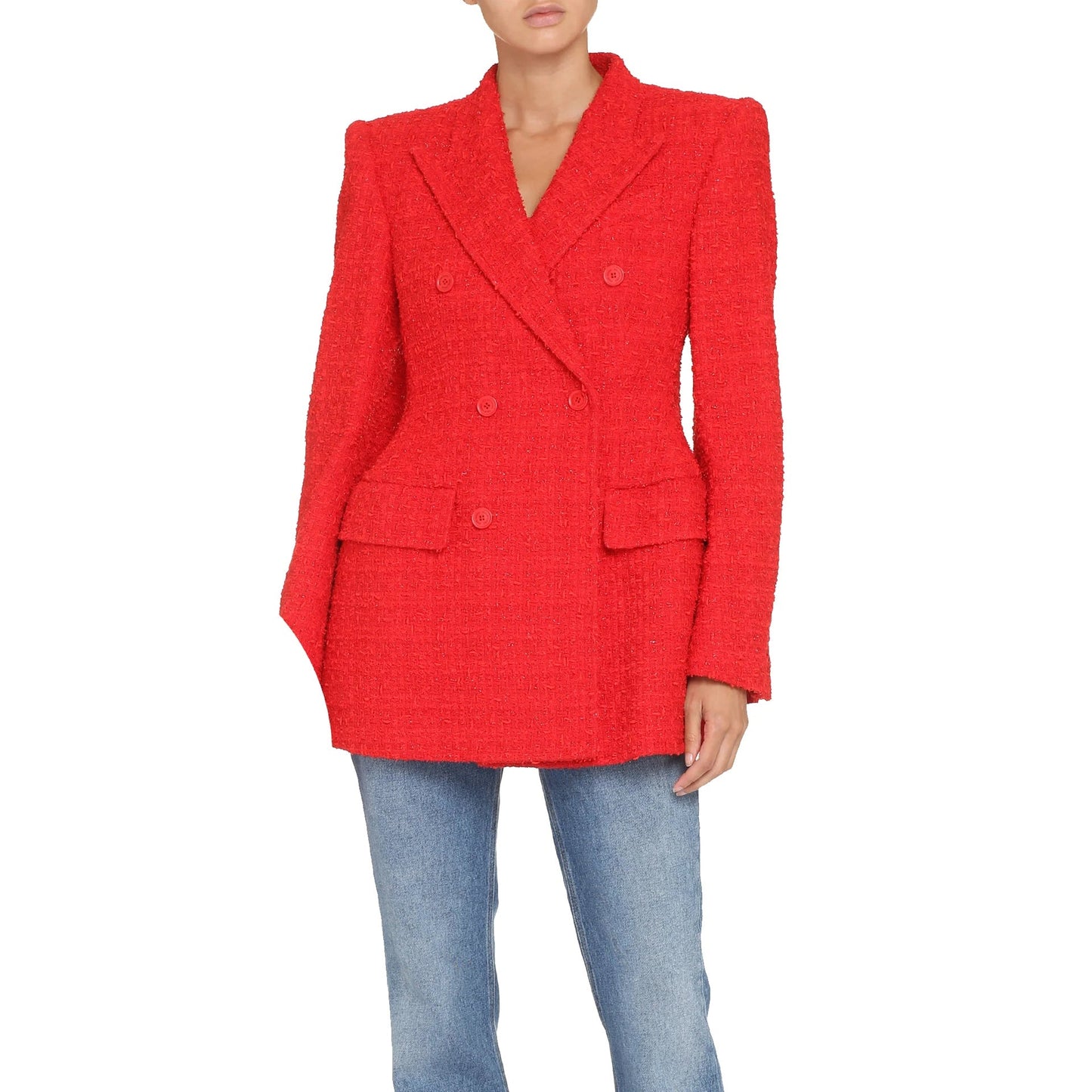 Balenciaga Tweed Blazer Jacket Women BALENCIAGA