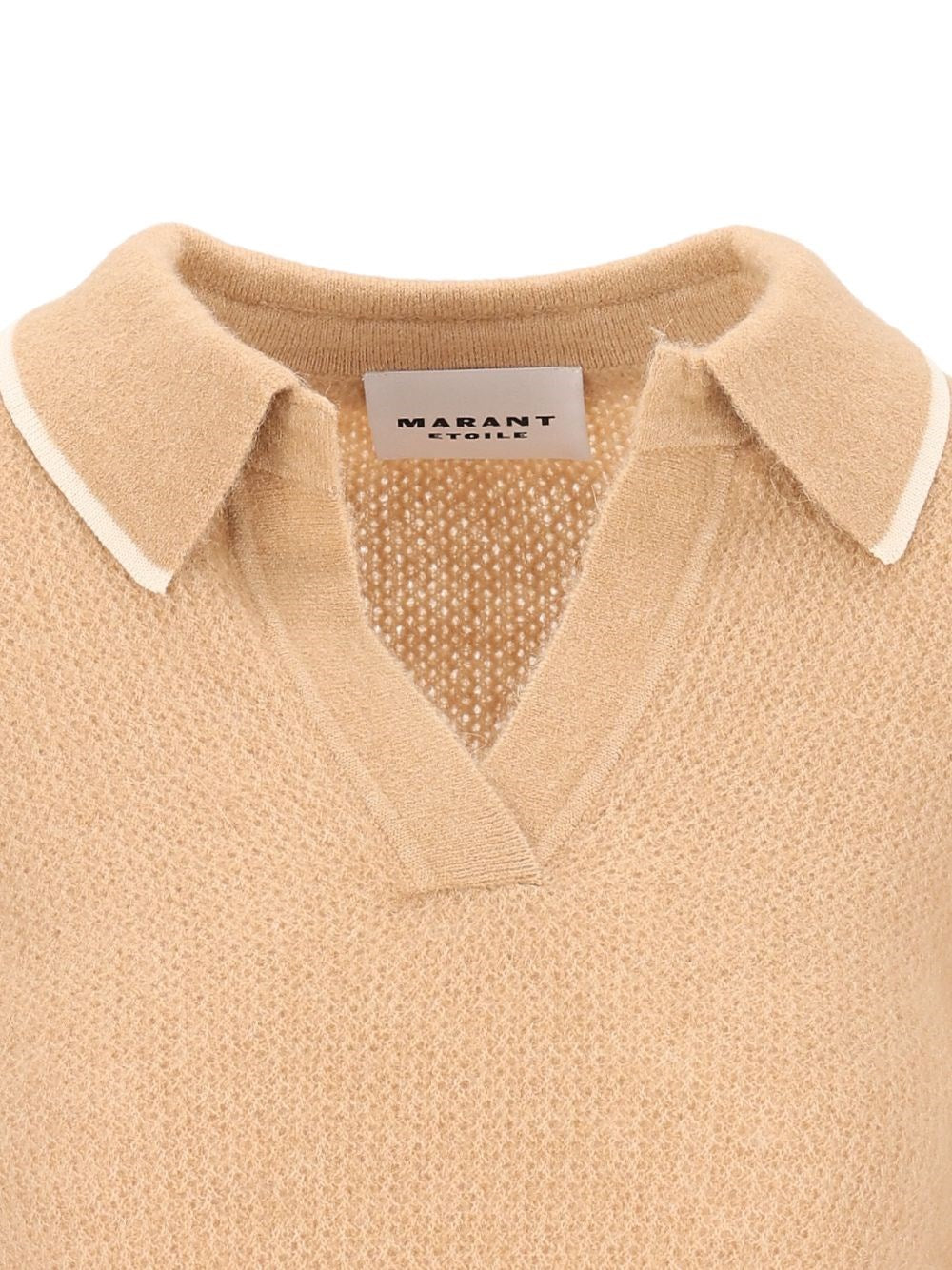 Marant Etoile Women "Nathalie-Gb"  Blend Polo Sweater ISABEL MARANT ETOILE