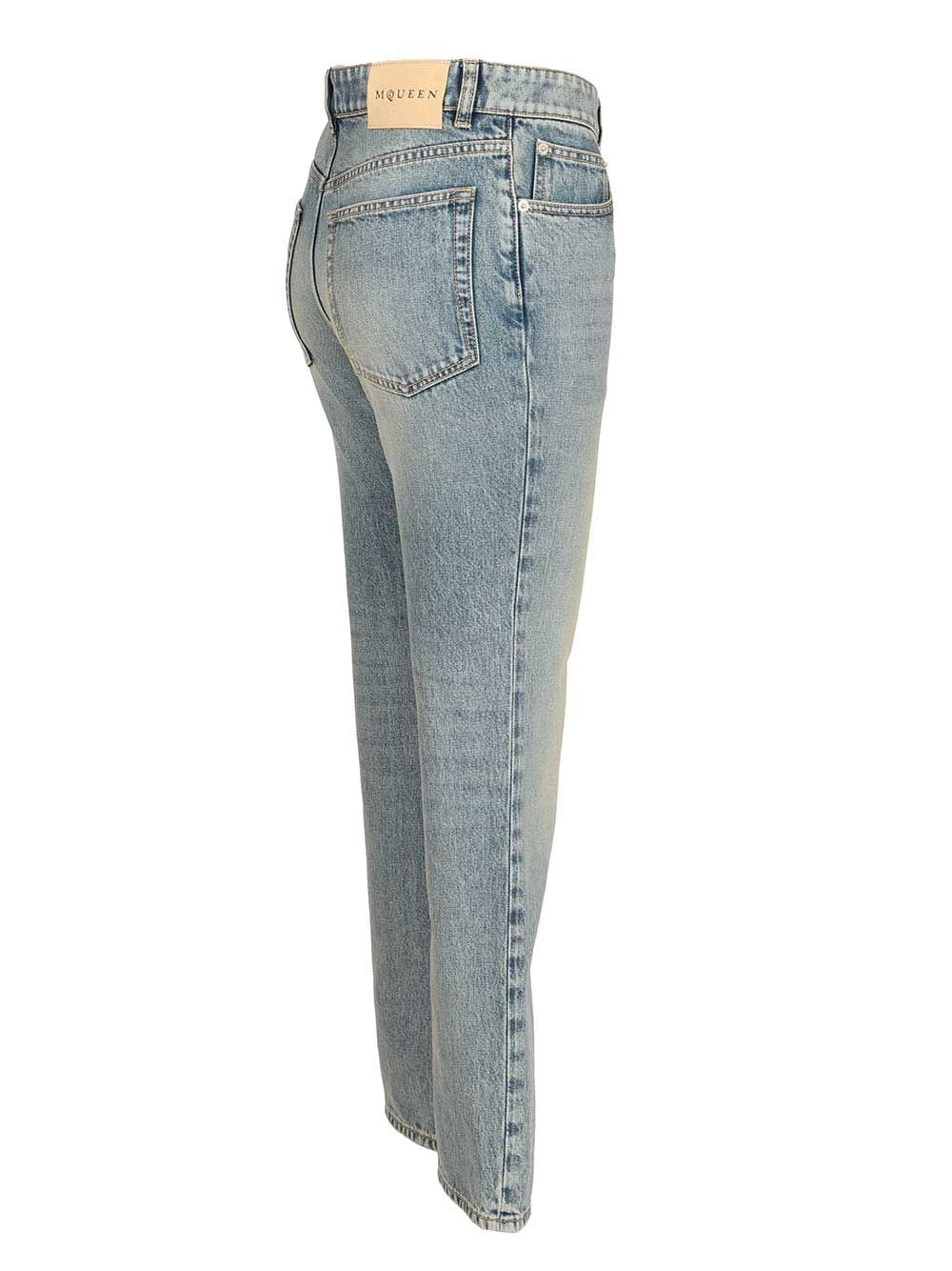 Mcqueen Women Straight-Leg Jeans ALEXANDER MCQUEEN