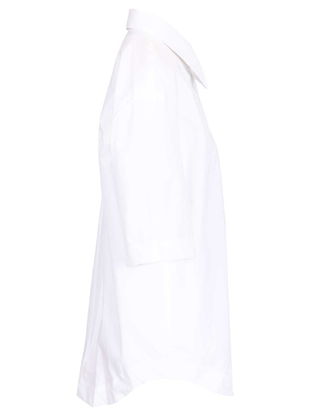 Ami Women Short-Sleeved Poplin Shirt AMI PARIS