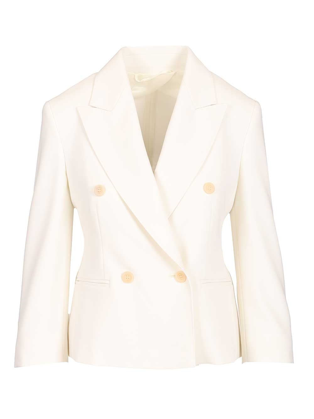 Max Mara Women Wool Canvas Crop Blazer MAX MARA