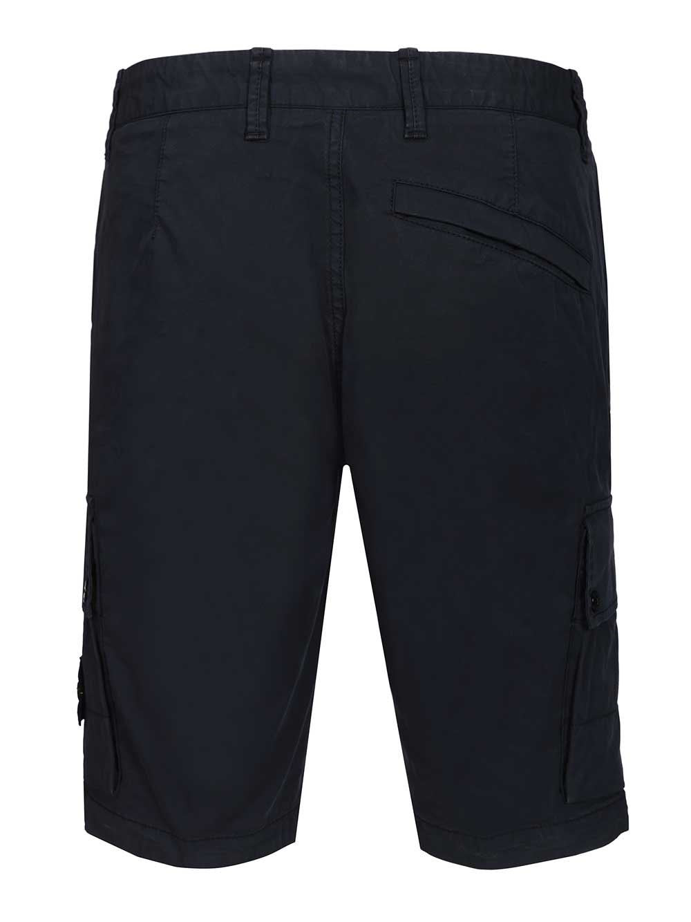 Stone Island Men Cargo Bermuda Shorts In Stretch Organic Cotton Twill STONE ISLAND
