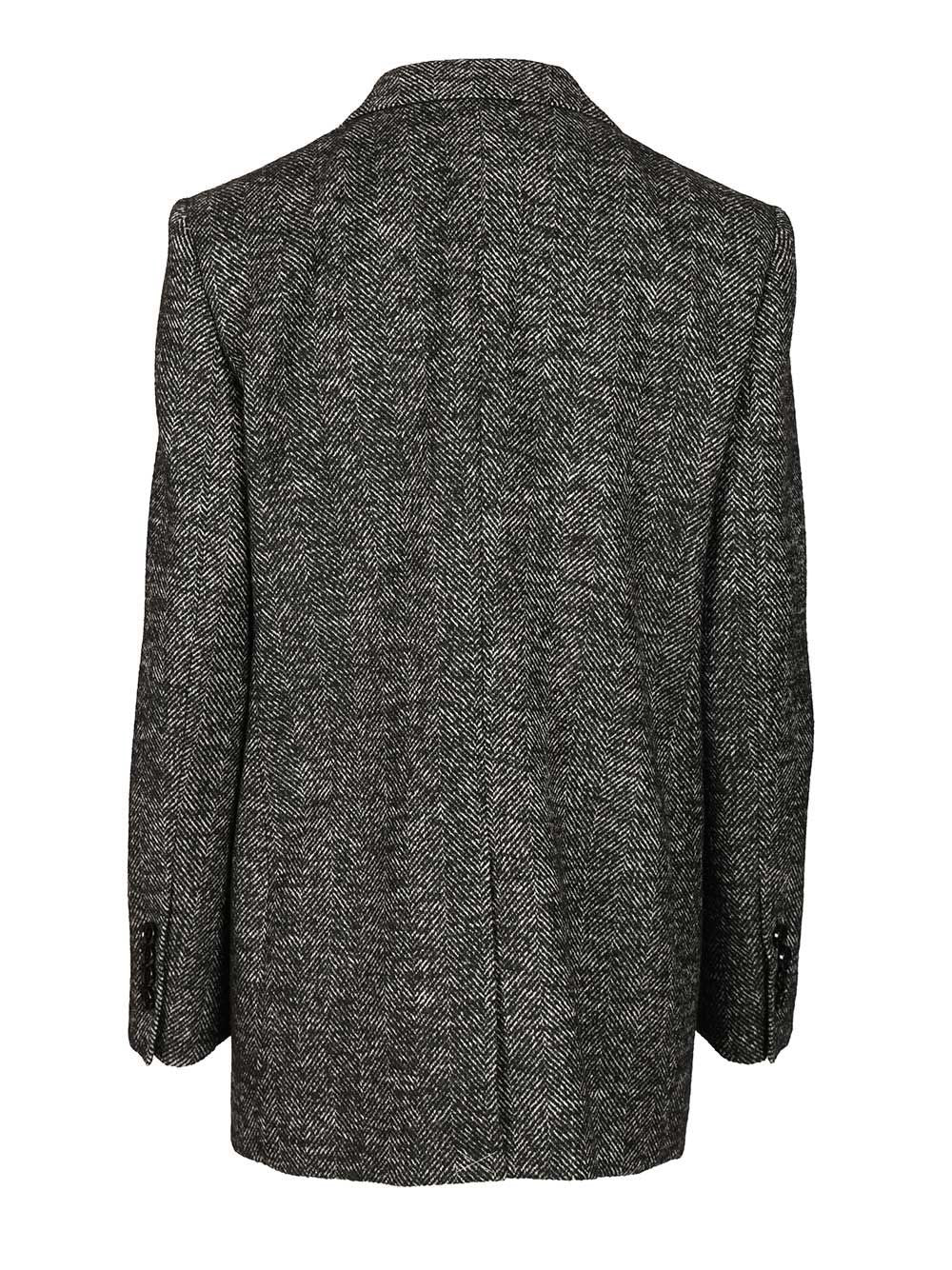 Dolce & Gabbana Women Double-Breasted Chevron Jacket DOLCE & GABBANA