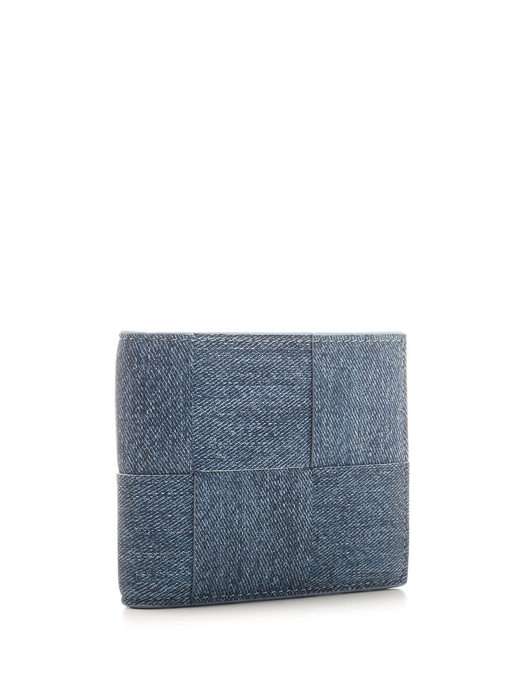 Bottega Veneta Men Bi-Fold "Cassette" Wallet In Denim BOTTEGA VENETA