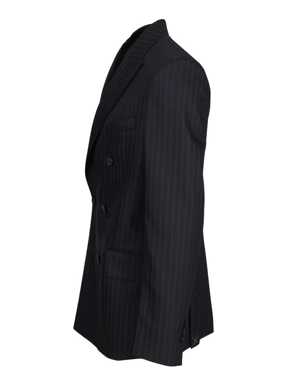 Golden Goose Men Double-Breasted Blazer In Pinstriped GOLDEN GOOSE