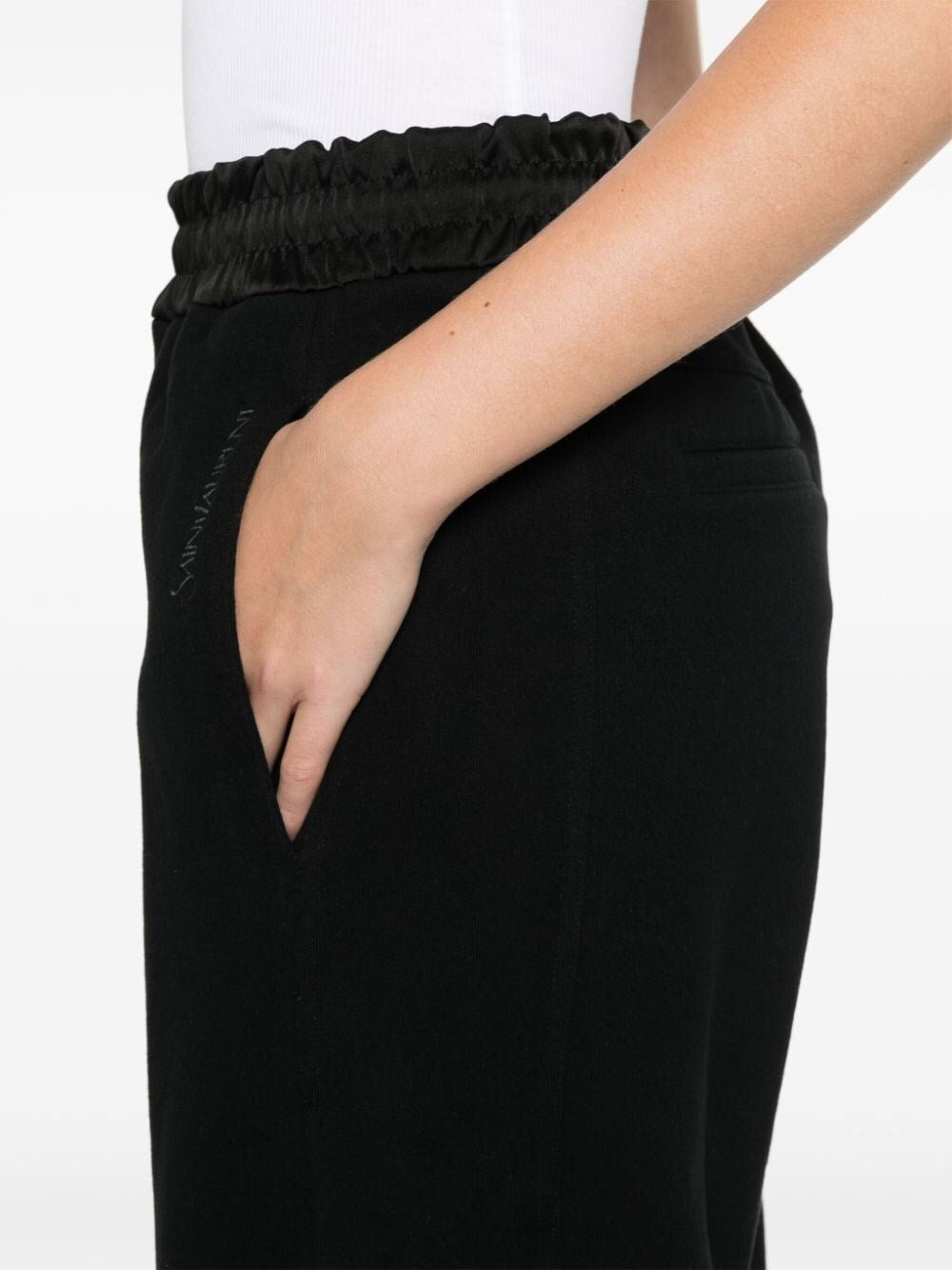 Saint Laurent Women Wide Leg Track Pants SAINT LAURENT