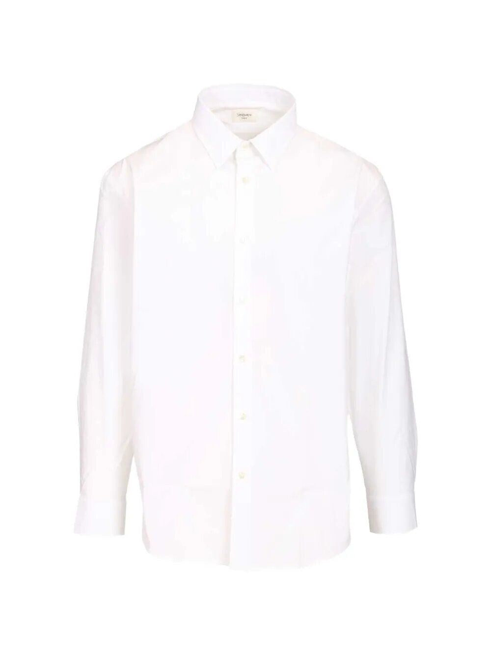Saint Laurent Men Cassandre Shirt In Stretch Cotton Poplin SAINT LAURENT