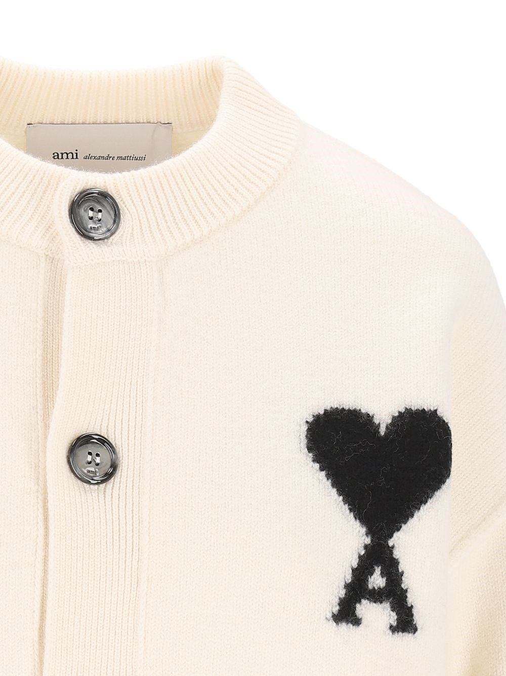 Ami Women Wool Ami De Coeur Cardigan AMI PARIS