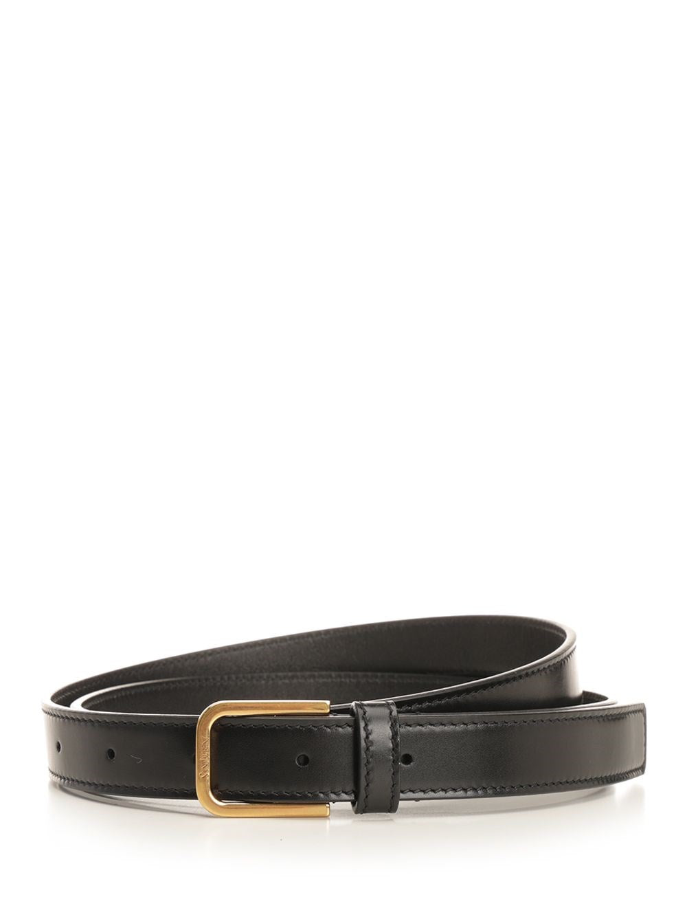 Saint Laurent Men Minimalist Smooth Leather Belt SAINT LAURENT
