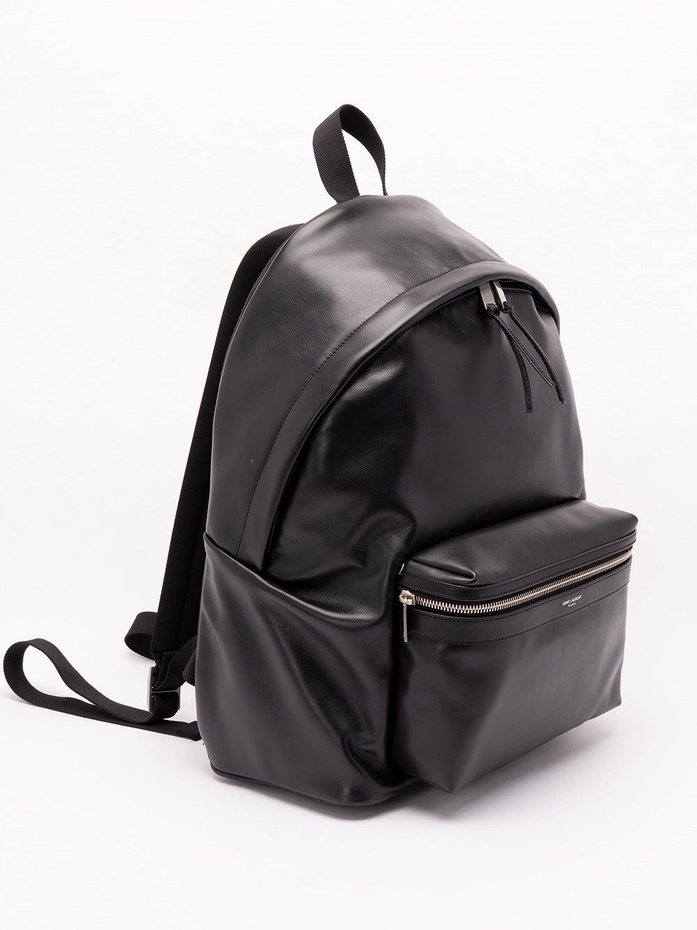 Saint Laurent Men City Backpack In Matte Leather SAINT LAURENT