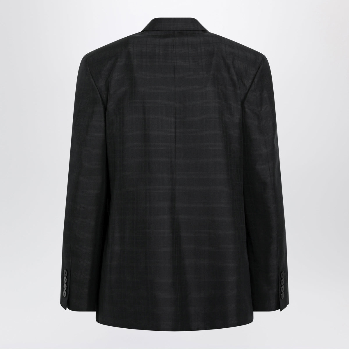 Gucci Black And Grey Double-Breasted Silk Jacket Men GUCCI