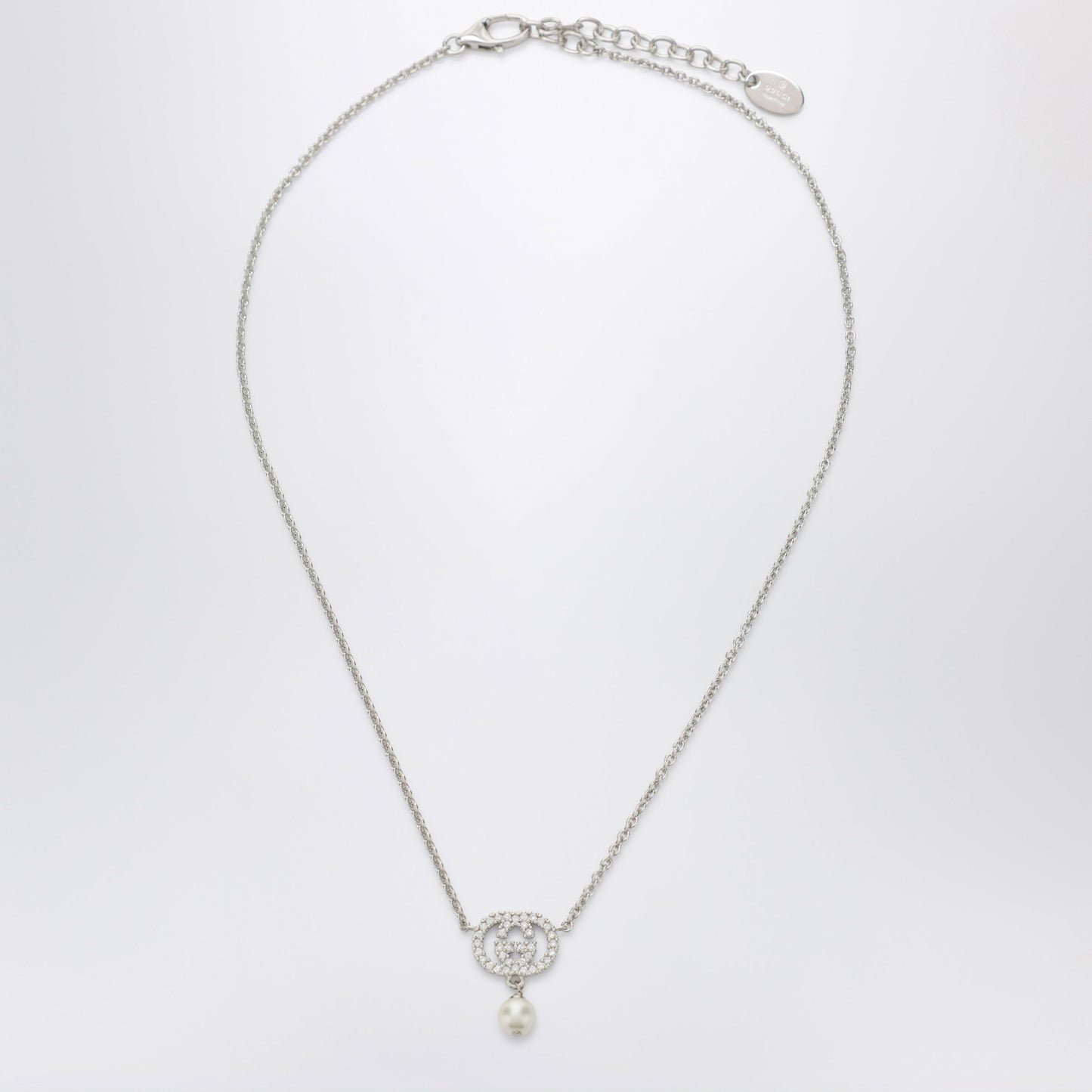 Gucci Gg Necklace With Crystals And Pearls Women GUCCI