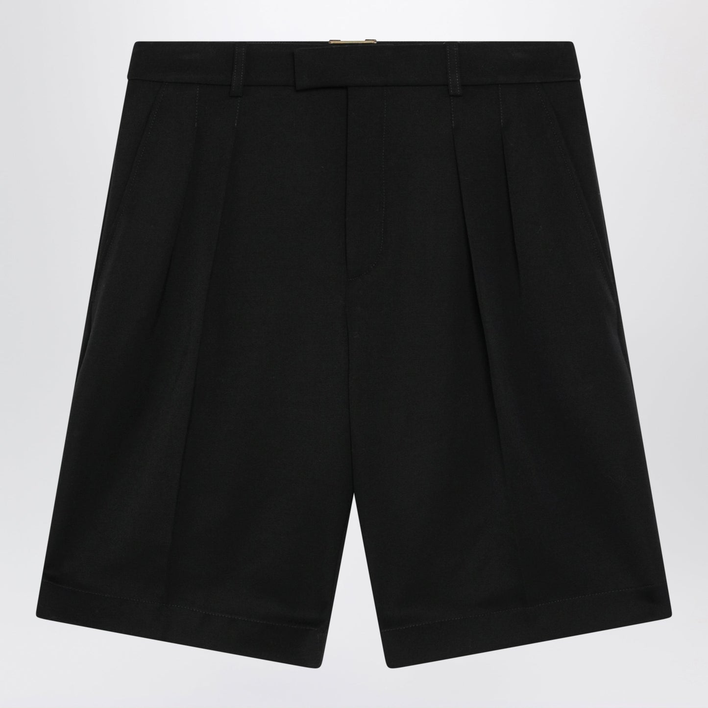 Saint Laurent Tailored Black Wool Bermuda Shorts Women SAINT LAURENT