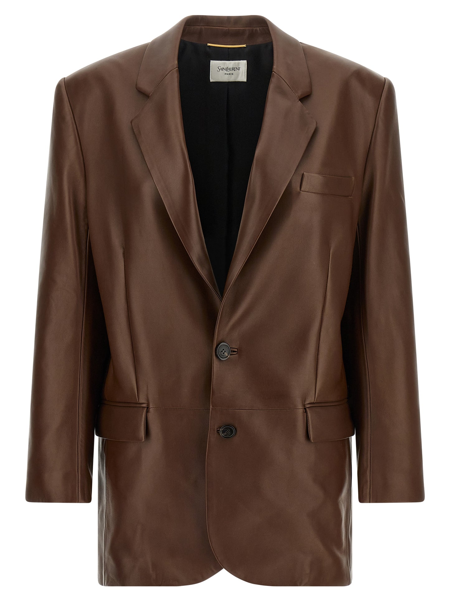 Saint Laurent Women Leather Blazer SAINT LAURENT