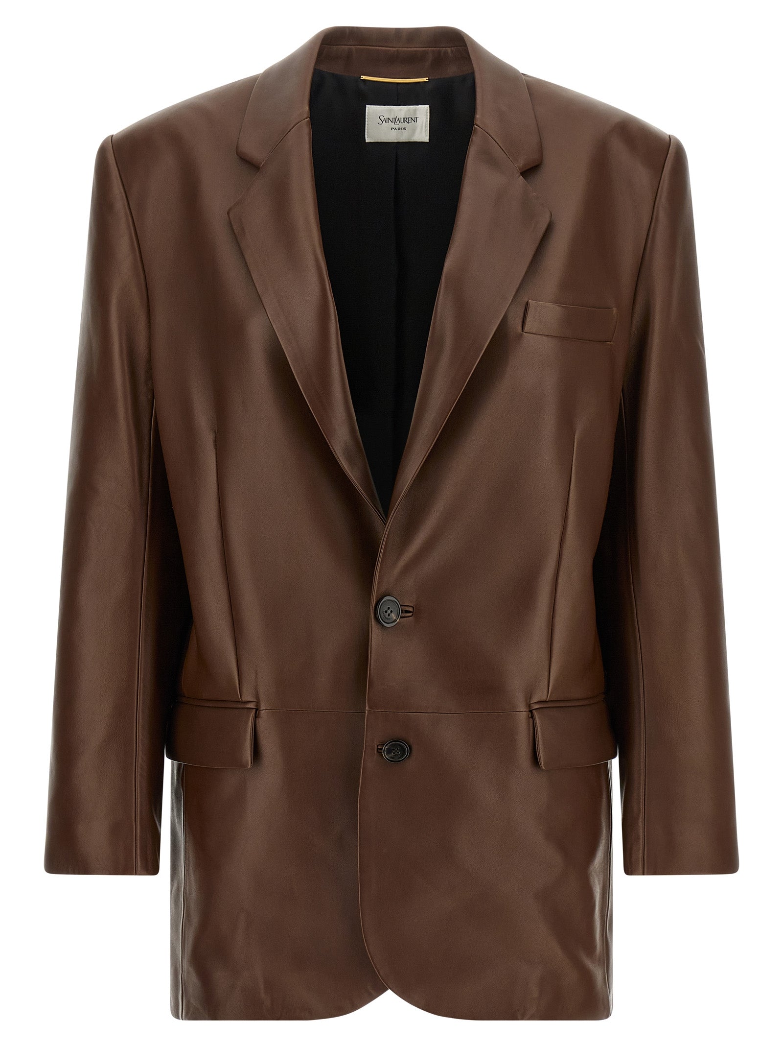 Saint Laurent Women Leather Blazer SAINT LAURENT