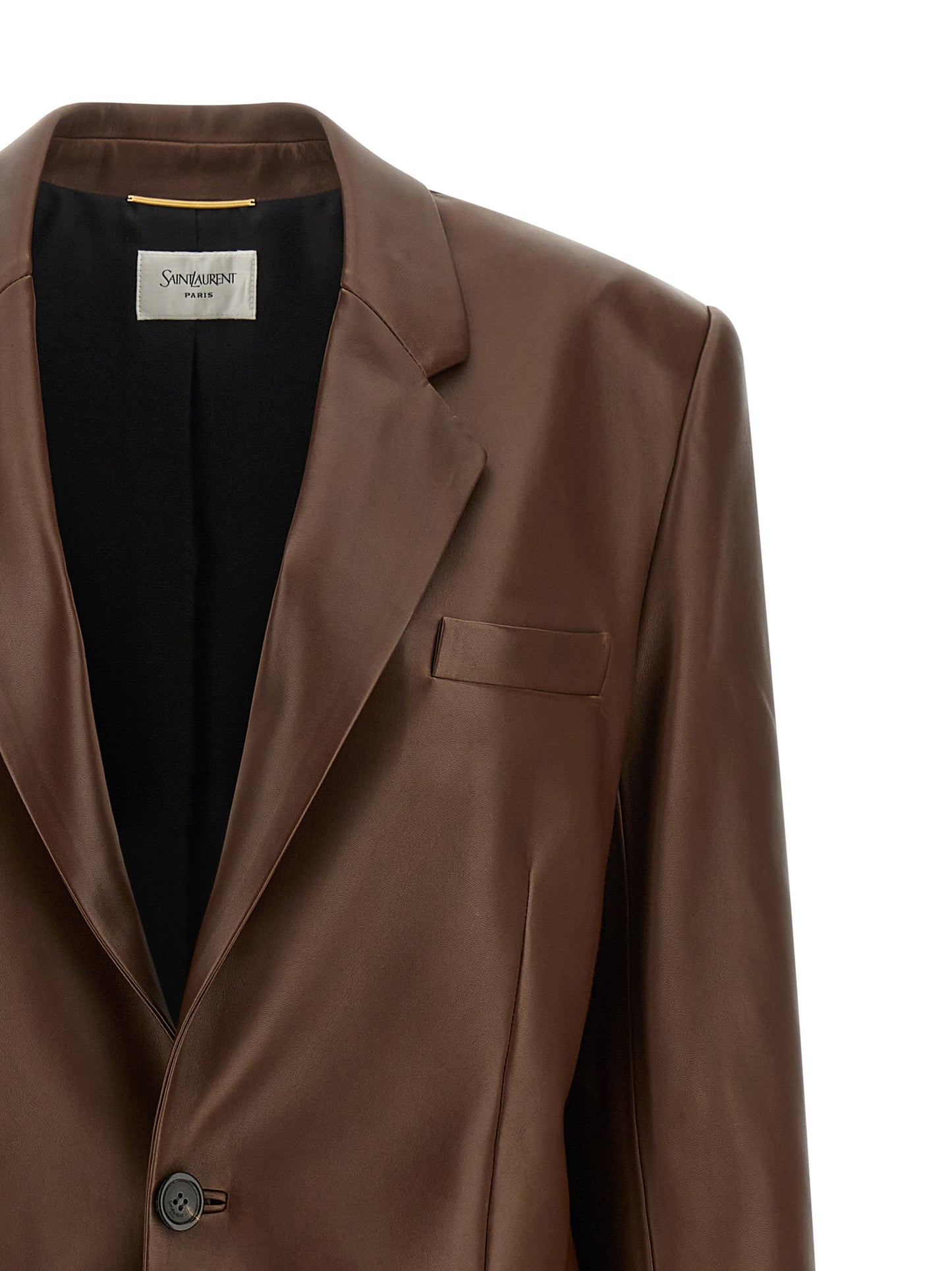 Saint Laurent Women Leather Blazer SAINT LAURENT
