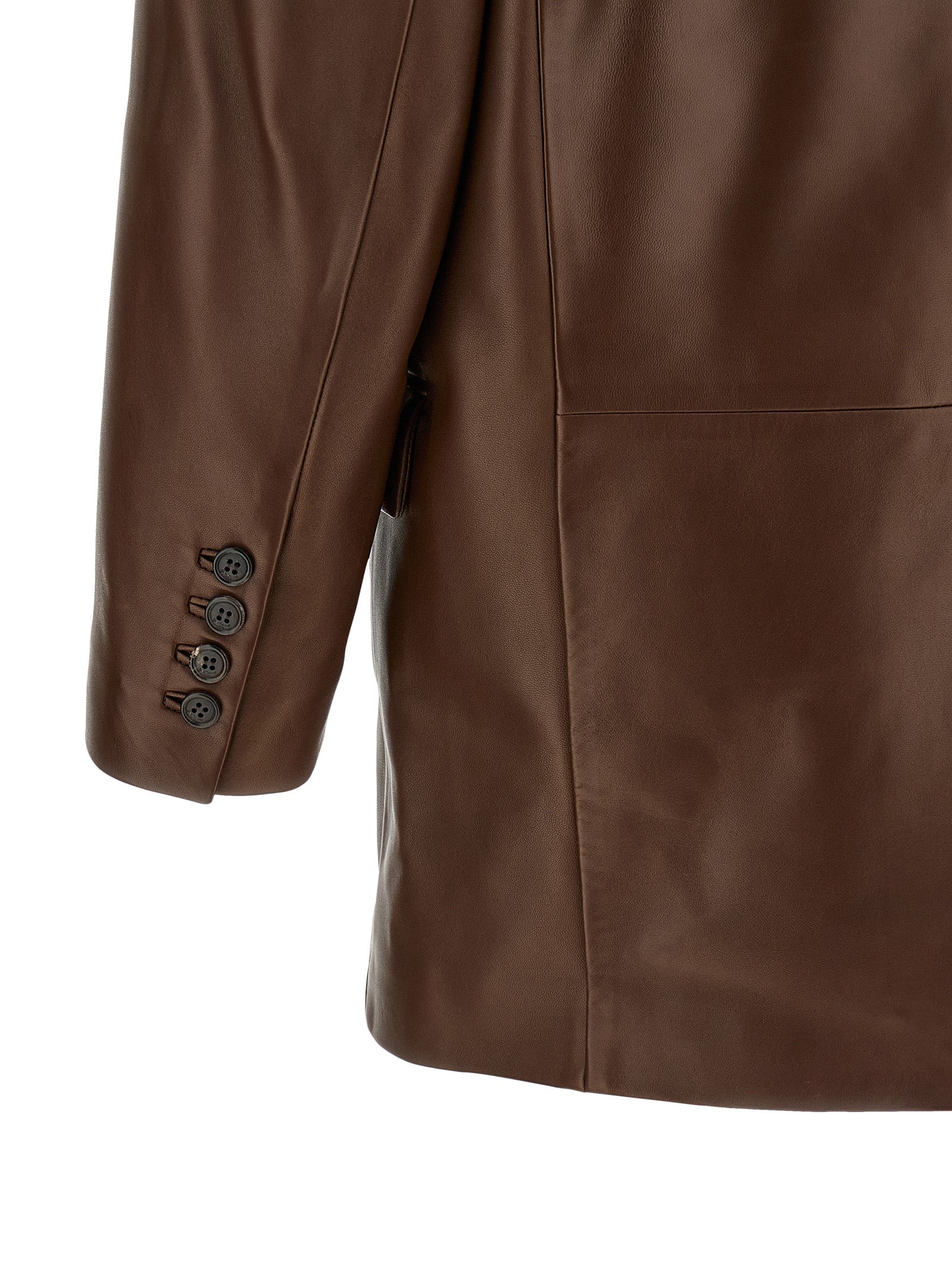 Saint Laurent Women Leather Blazer SAINT LAURENT