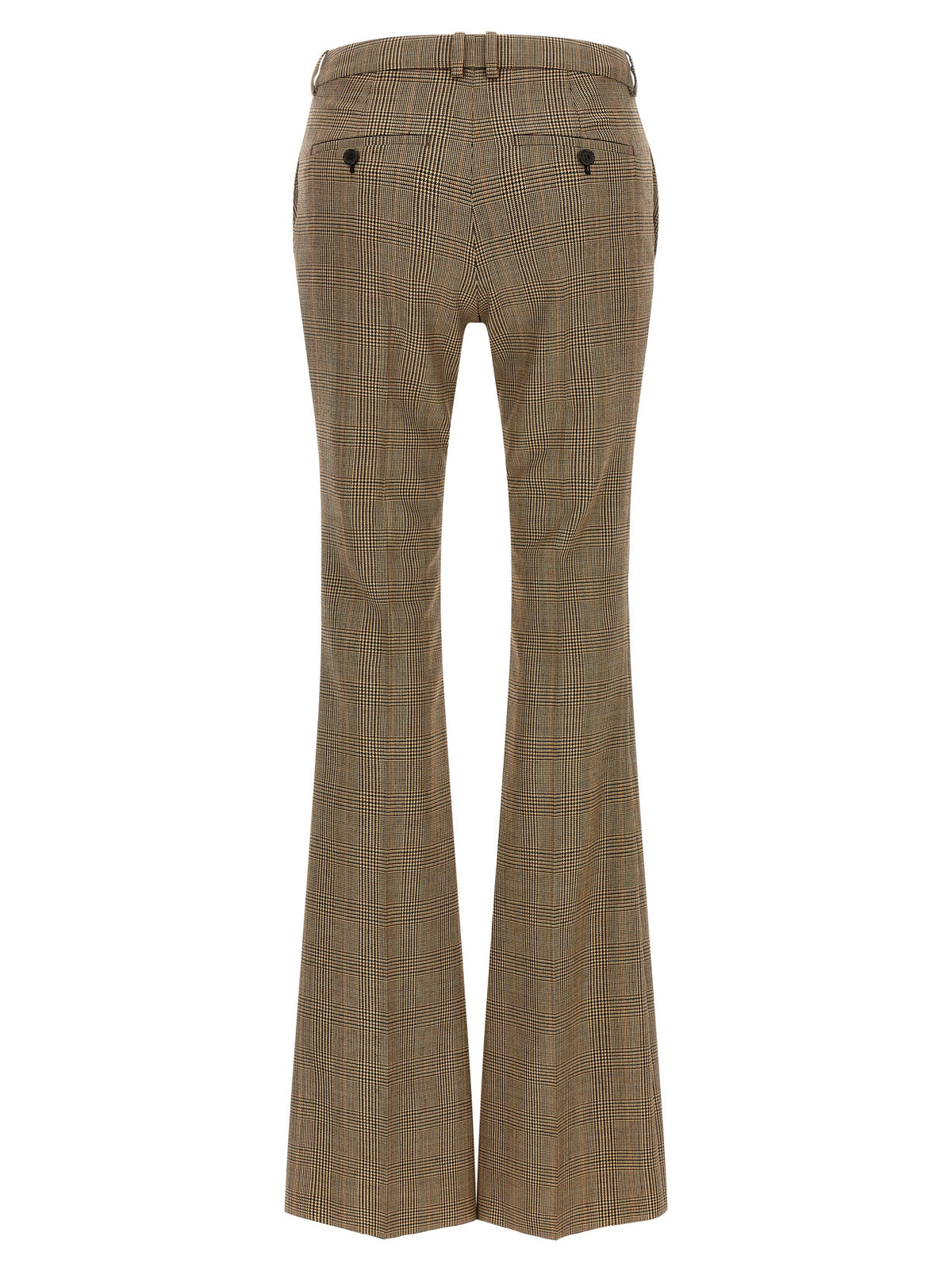 Saint Laurent Women Prince Of Wales Houndstooth Trousers SAINT LAURENT