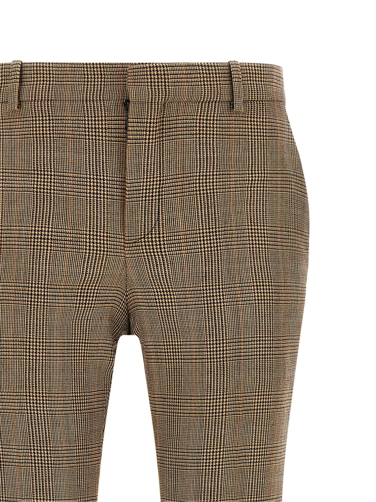 Saint Laurent Women Prince Of Wales Houndstooth Trousers SAINT LAURENT