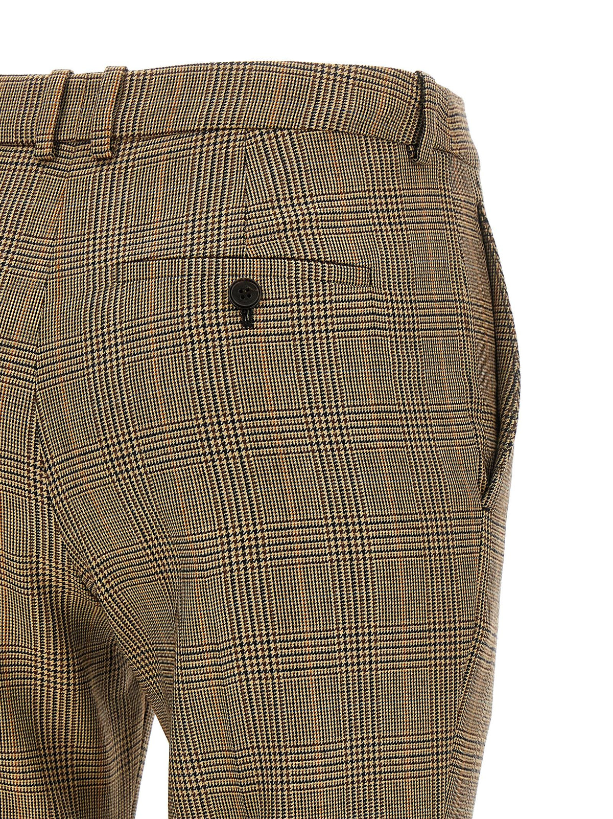 Saint Laurent Women Prince Of Wales Houndstooth Trousers SAINT LAURENT