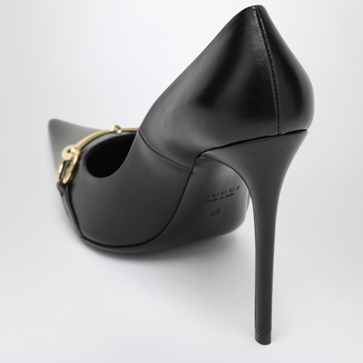 Gucci Donna Black Nappa Leather Pumps Women GUCCI