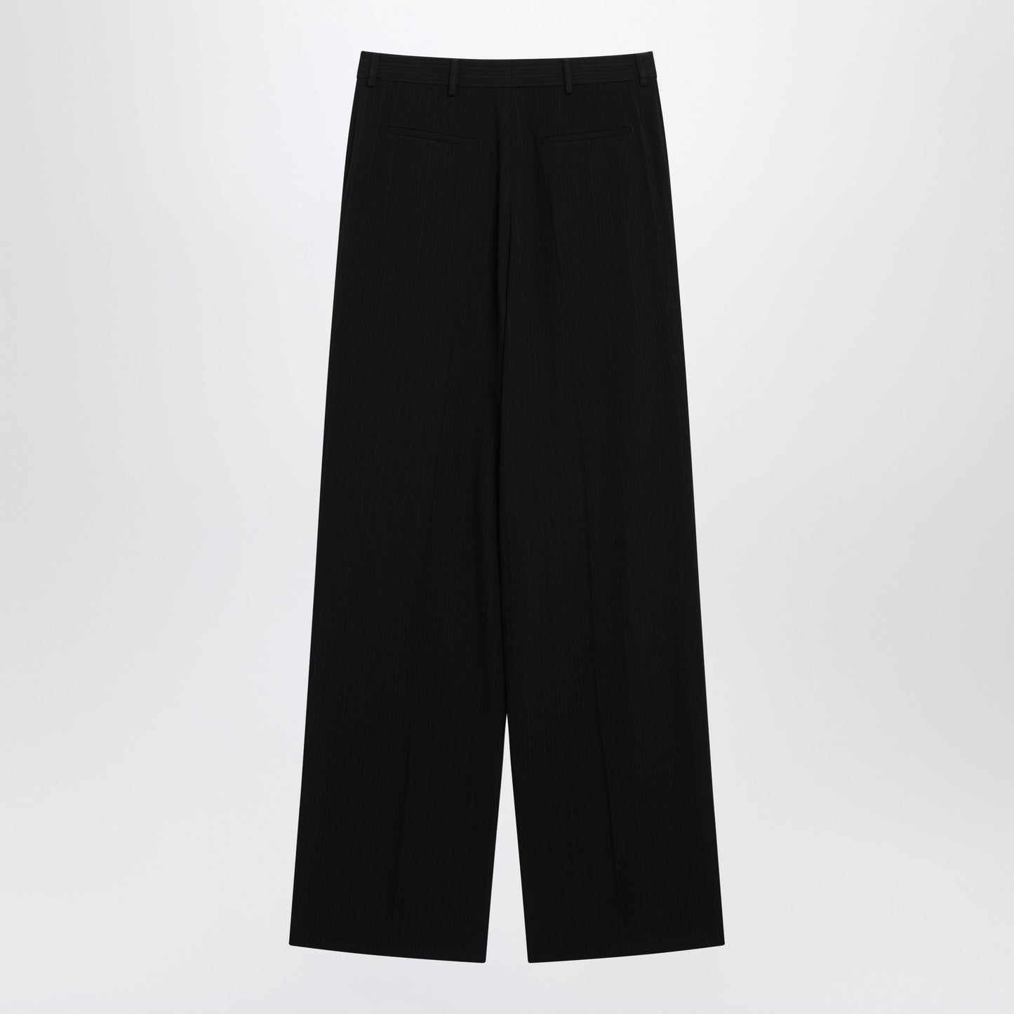 Saint Laurent Black Tailored Trousers With Pinstripe Pattern Men SAINT LAURENT