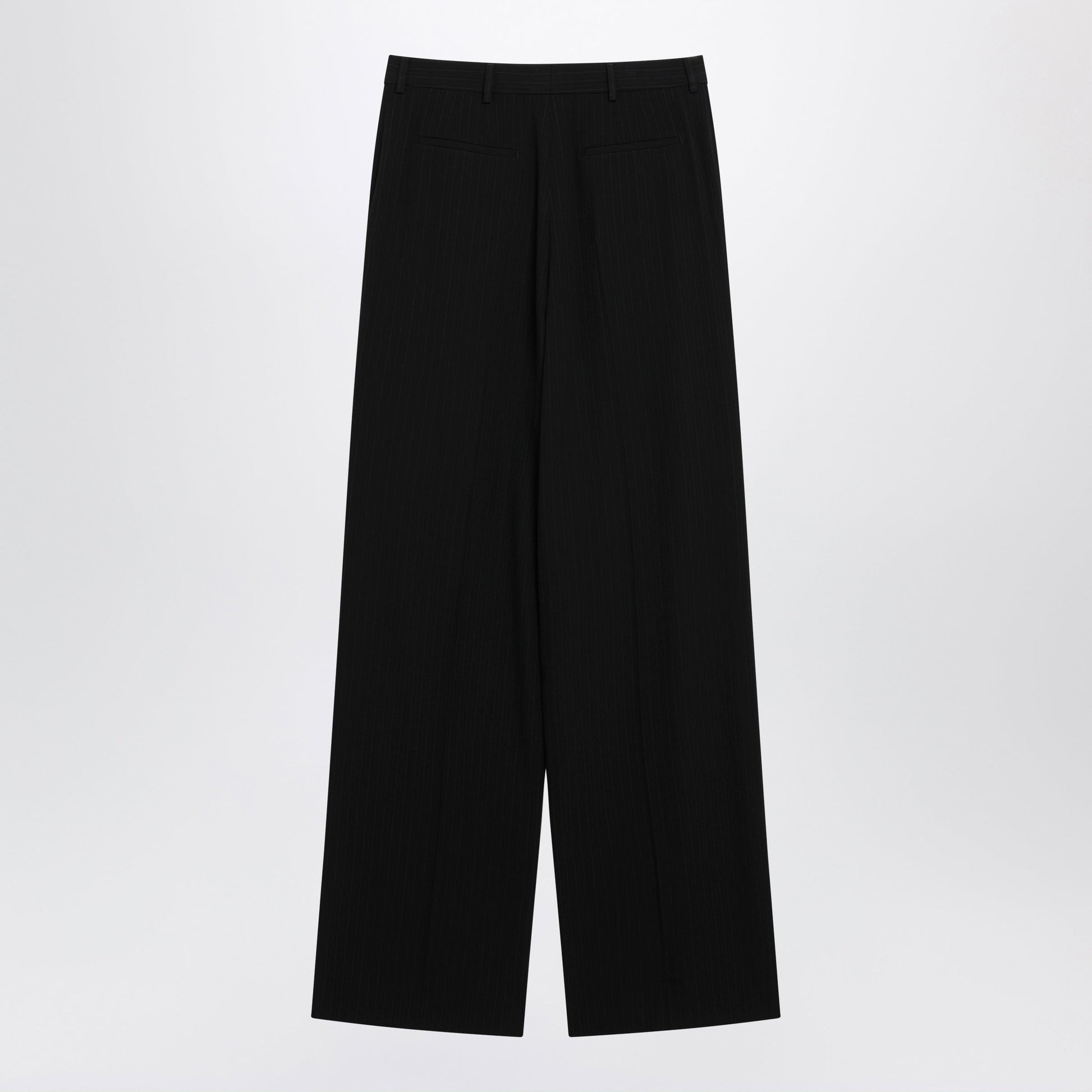 Saint Laurent Black Tailored Trousers With Pinstripe Pattern Men SAINT LAURENT
