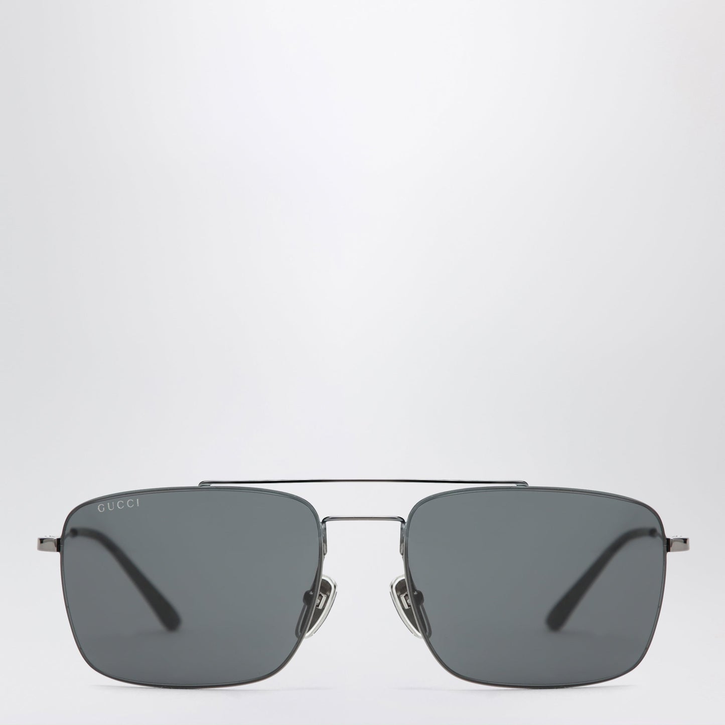 Gucci Ruthenium Metal Navigator Sunglasses Women GUCCI