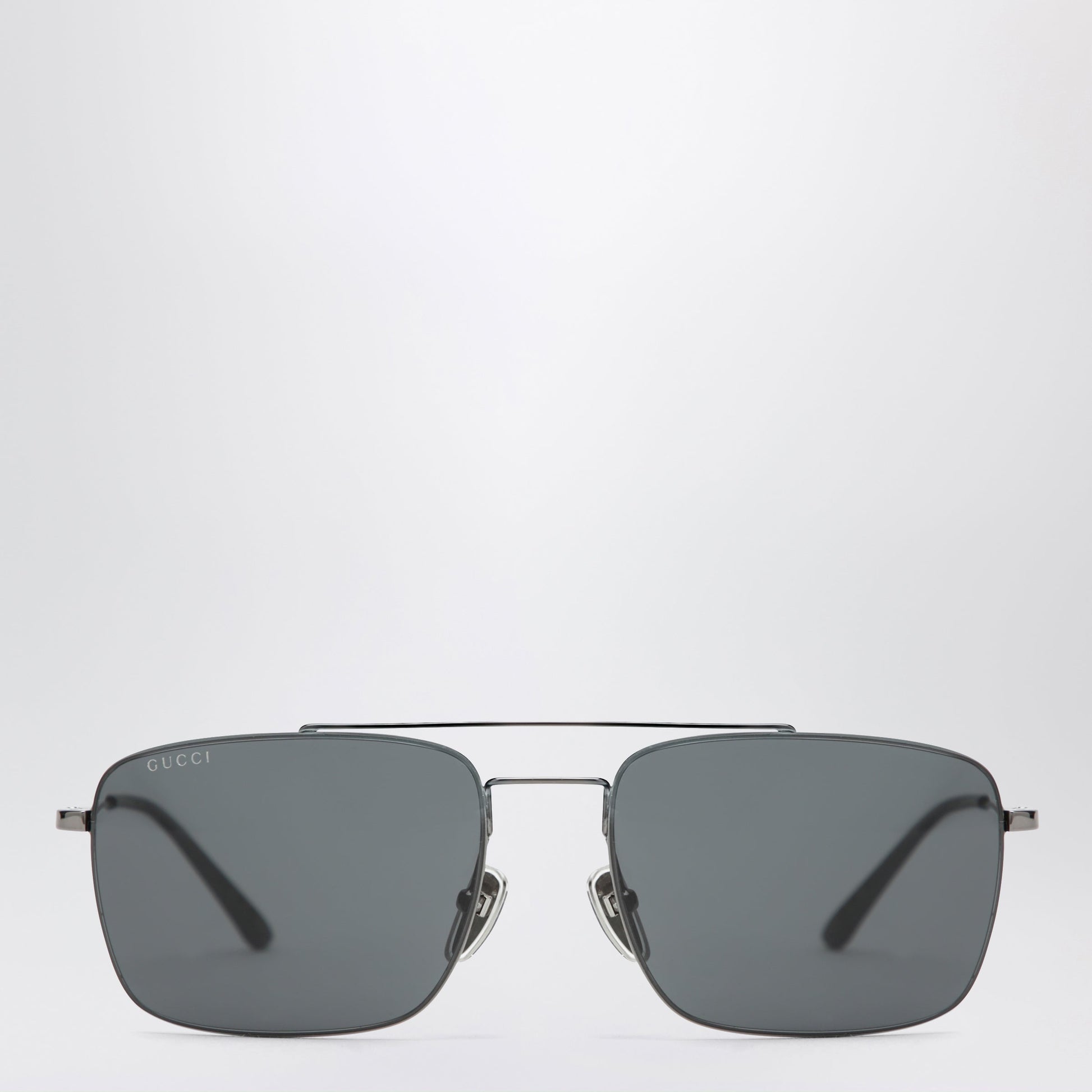 Gucci Ruthenium Metal Navigator Sunglasses Women GUCCI